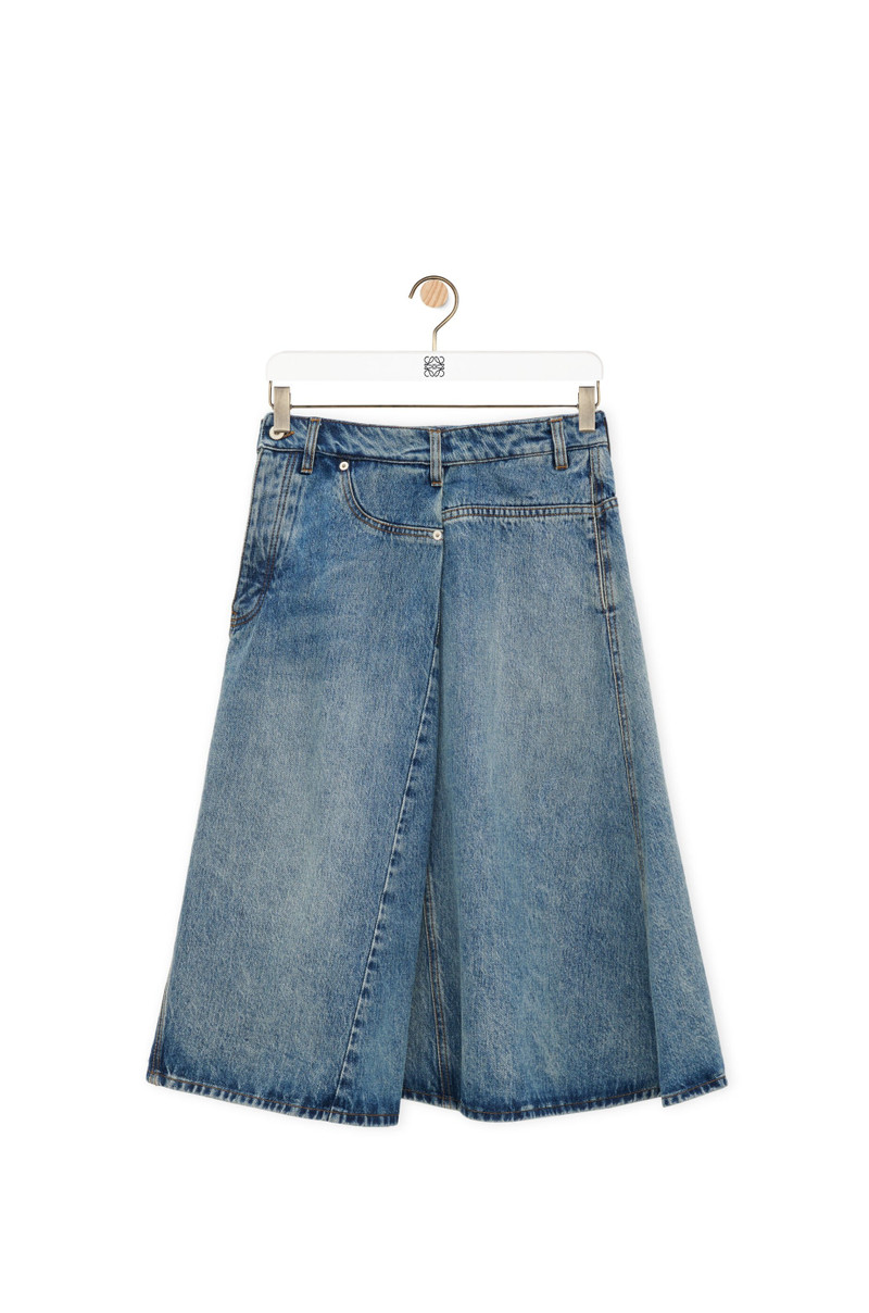 Deconstructed 스커트 에 denim - 1