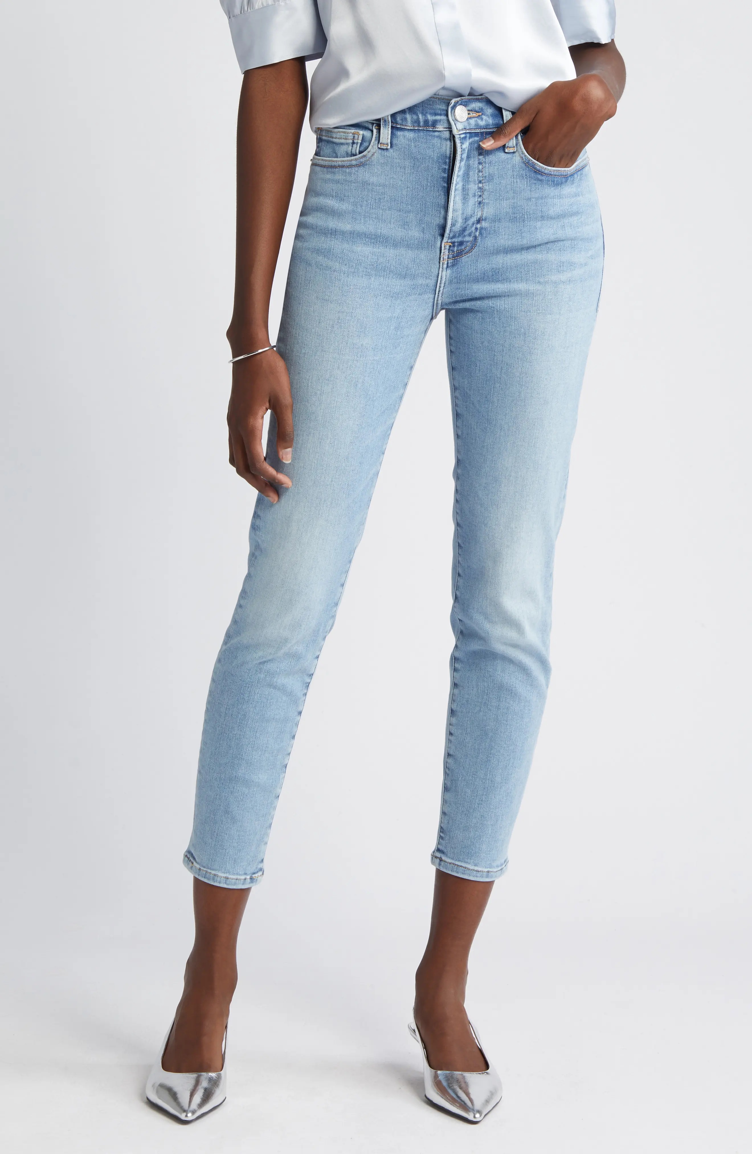 Le High Ankle Crop Skinny Jeans - 8