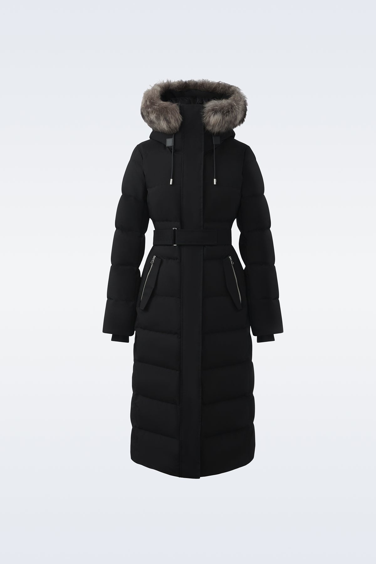 SHYLA 2-in-1 down coat with removable bib and sheepskin trim - 1