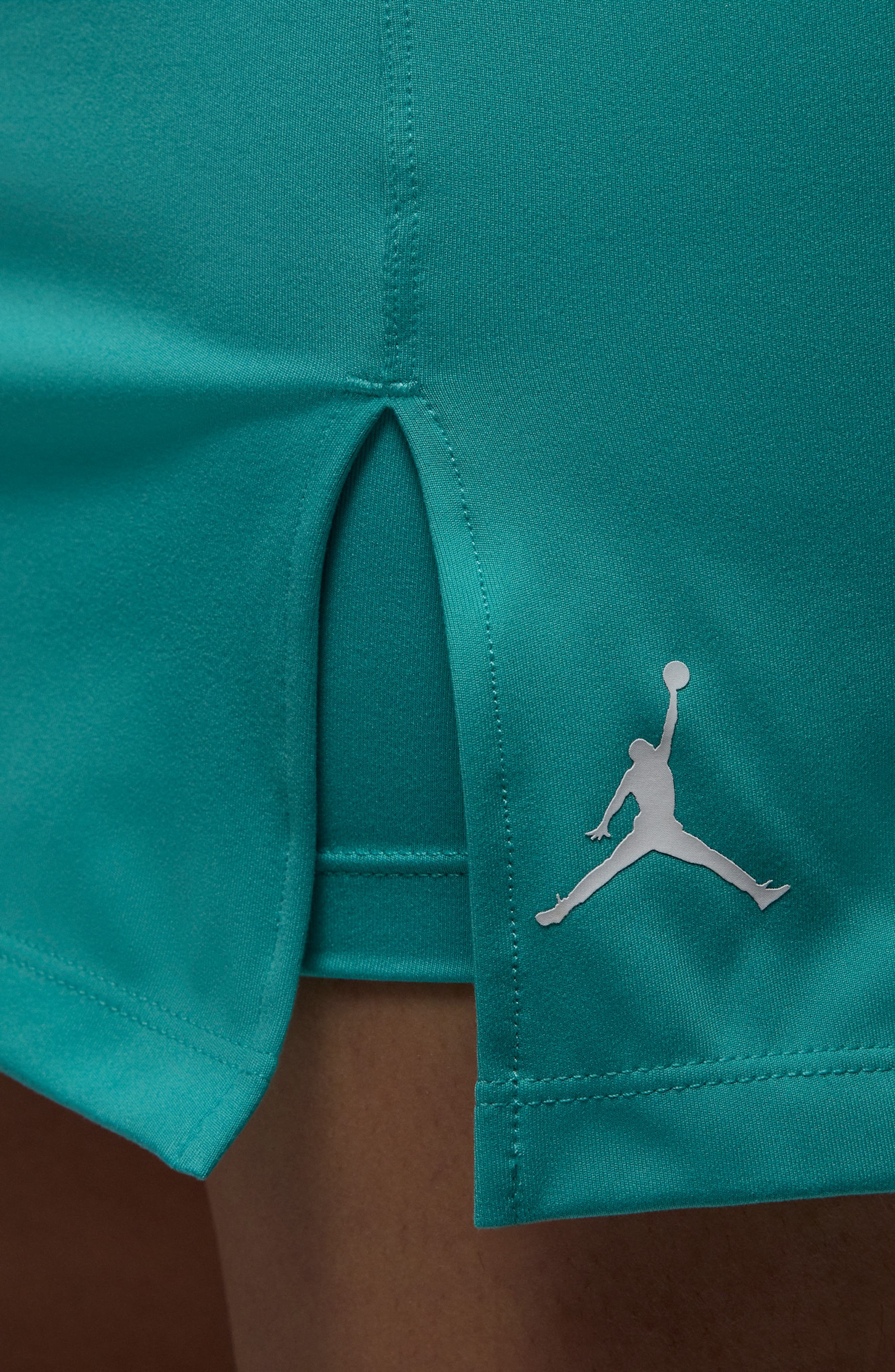 Jordan Jumpman Knit Skort in Washed Teal/White at Nordstrom - 3