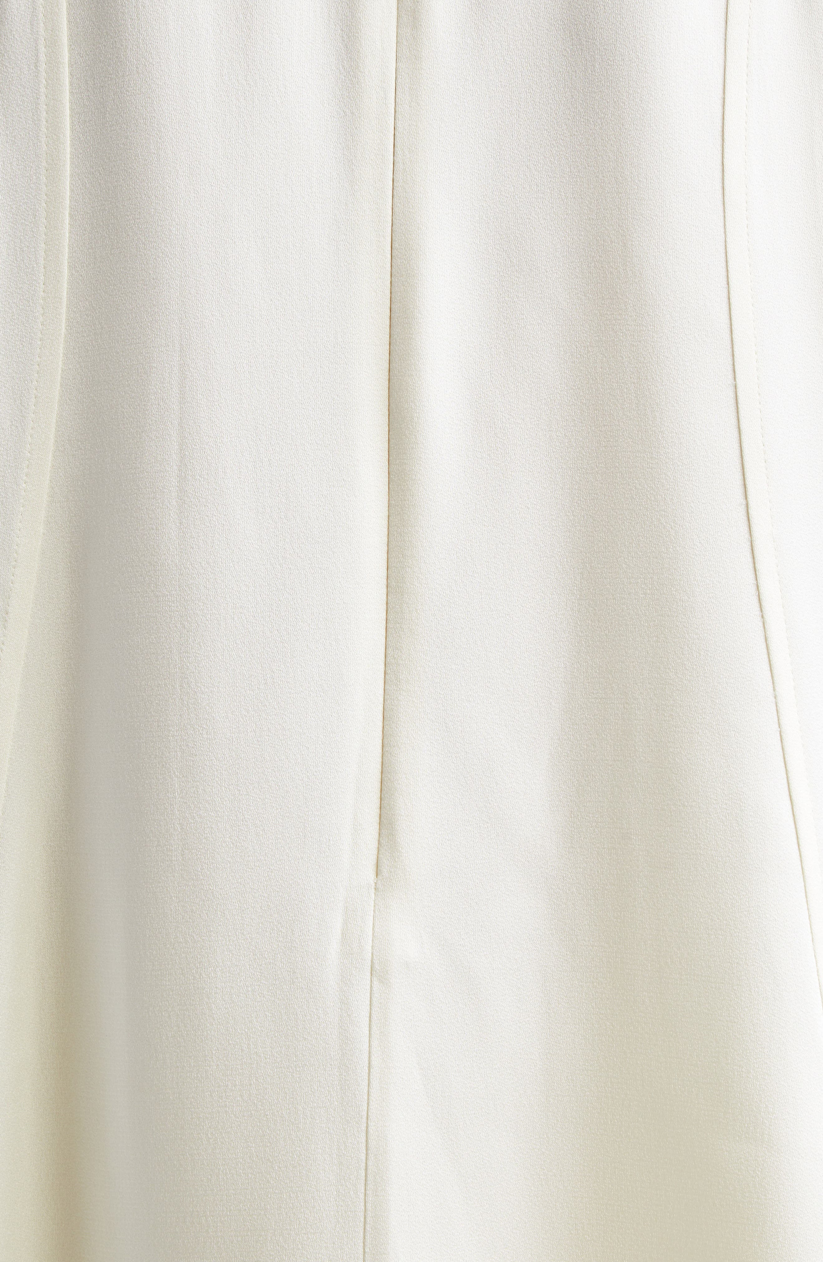 Jil Sander Long Sleeve Reversed Satin Top in Cornsilk at Nordstrom - 6