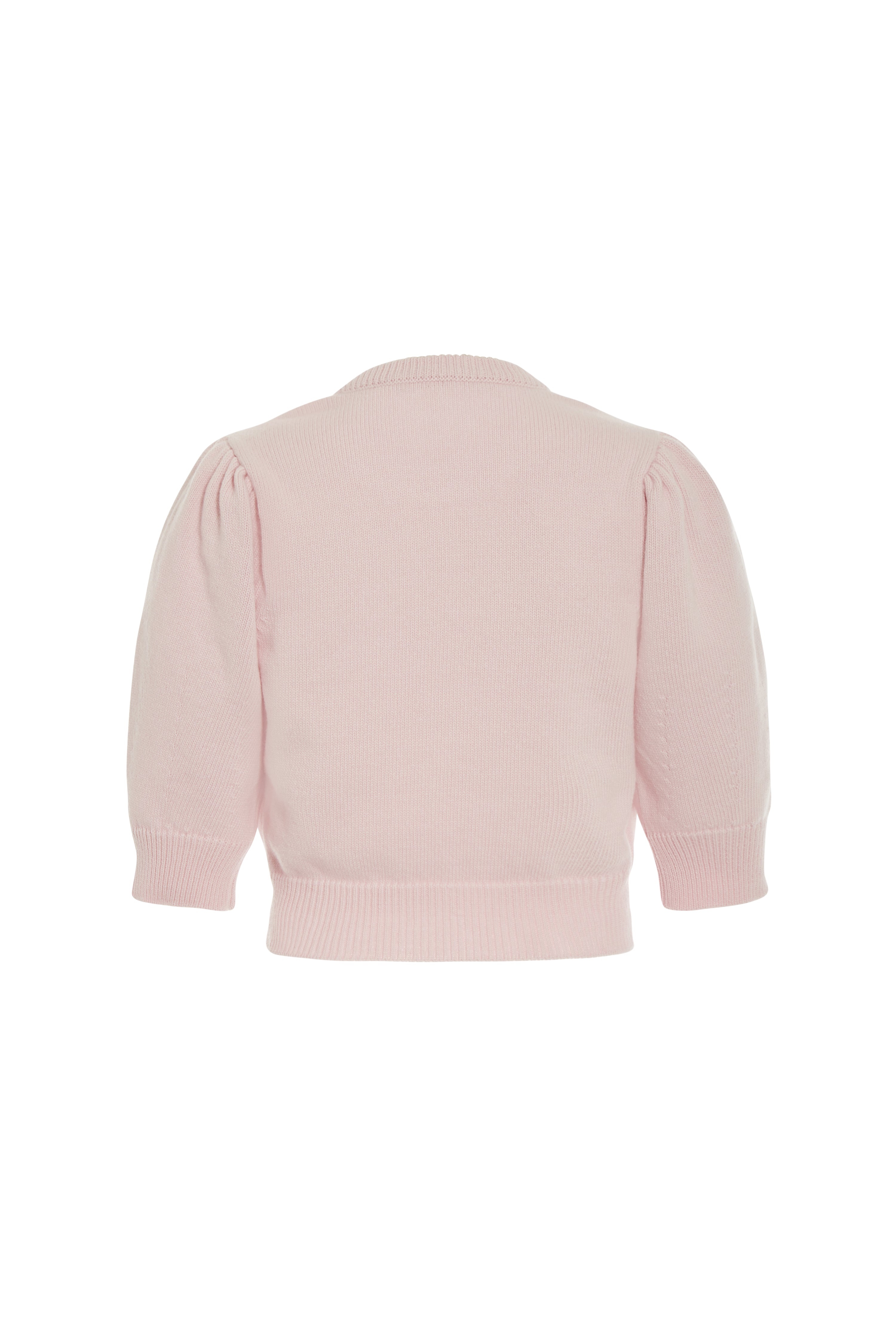 DIAMOND KNITTED CROPPED JUMPER WITH EMBROIDERY - 2
