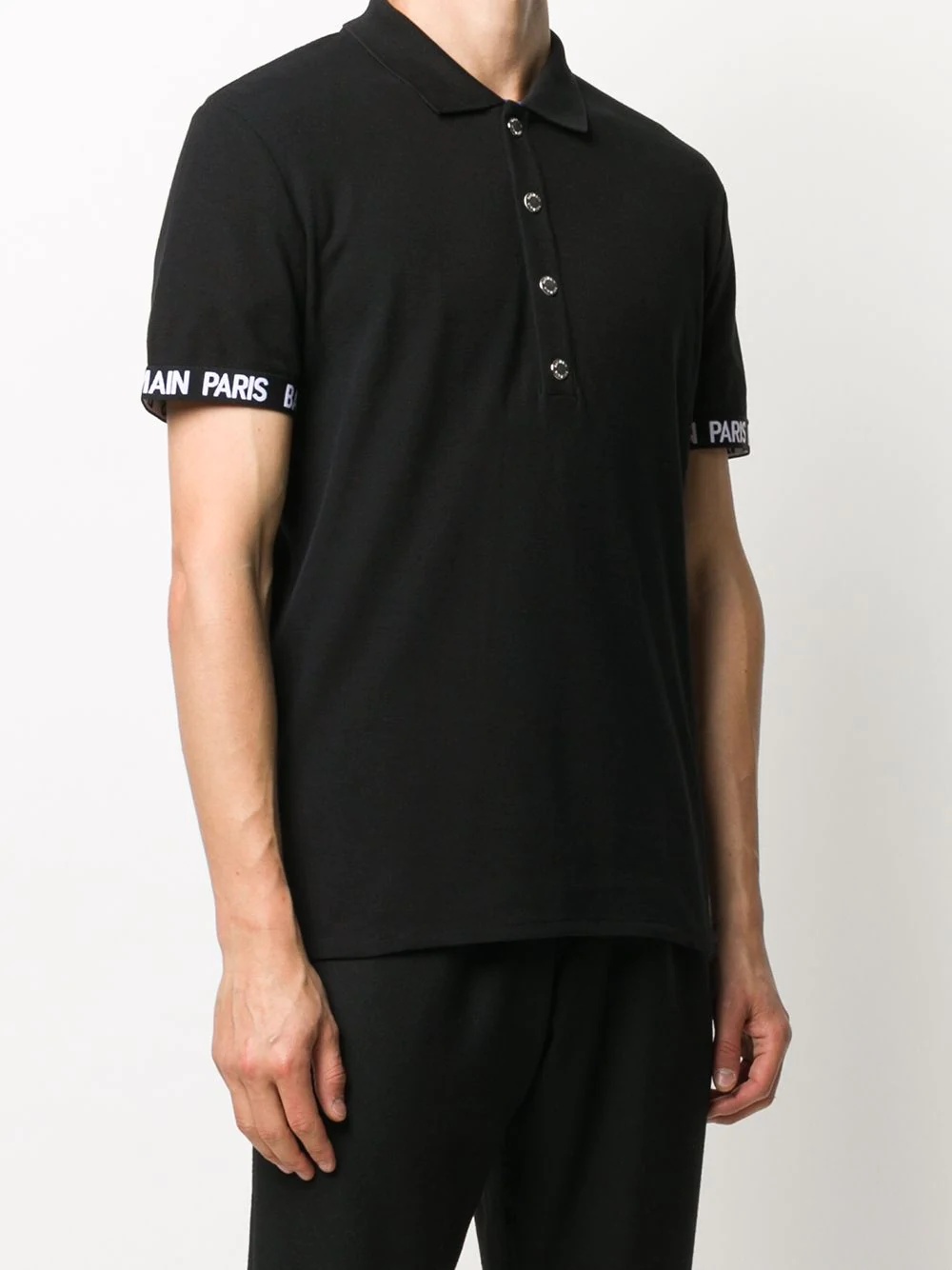 logo-print polo shirt - 3