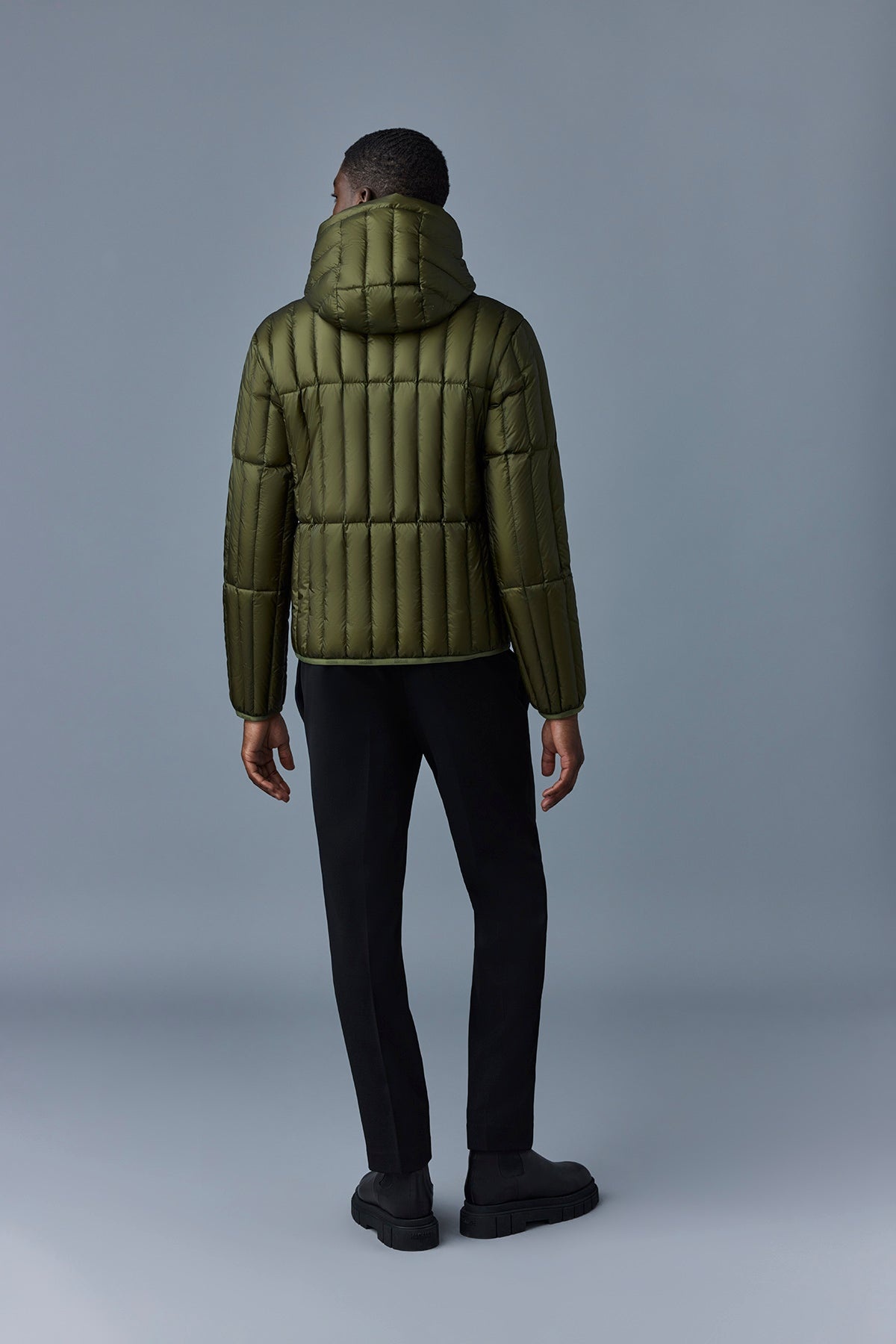 PETER Translucent ripstop light down jacket with hood - 4