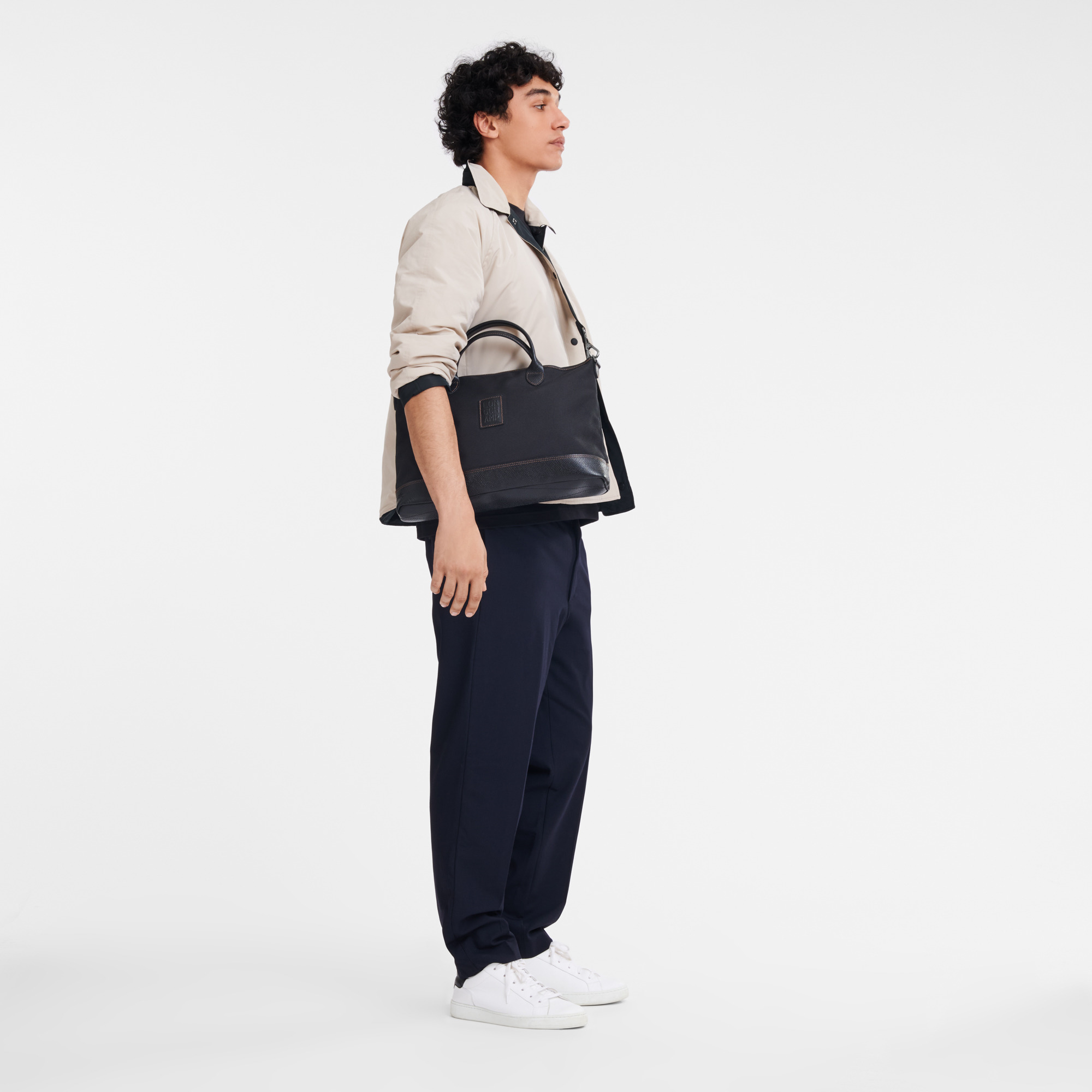 Boxford S Briefcase Black - Canvas - 2