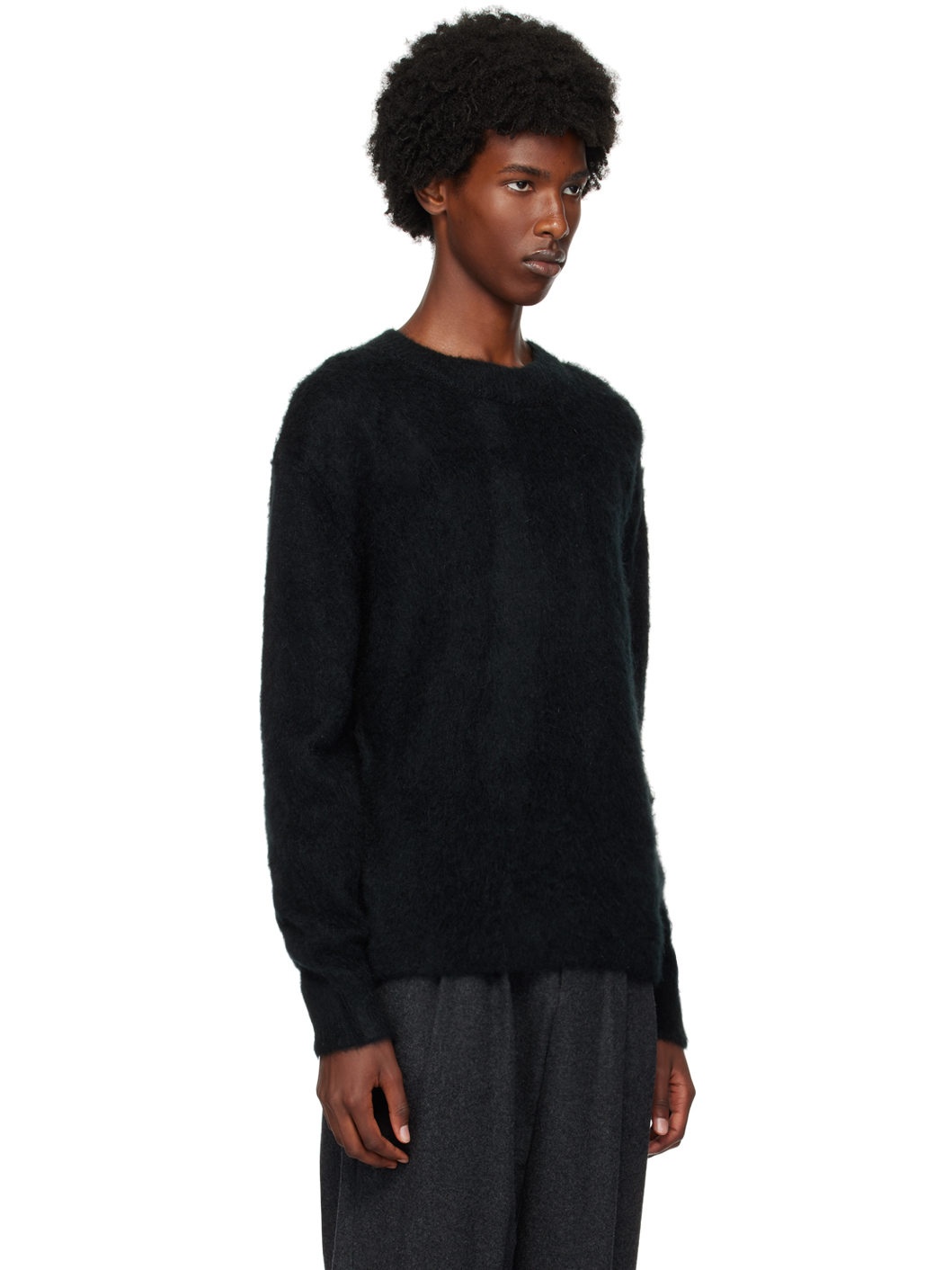Black Crewneck Sweater - 2
