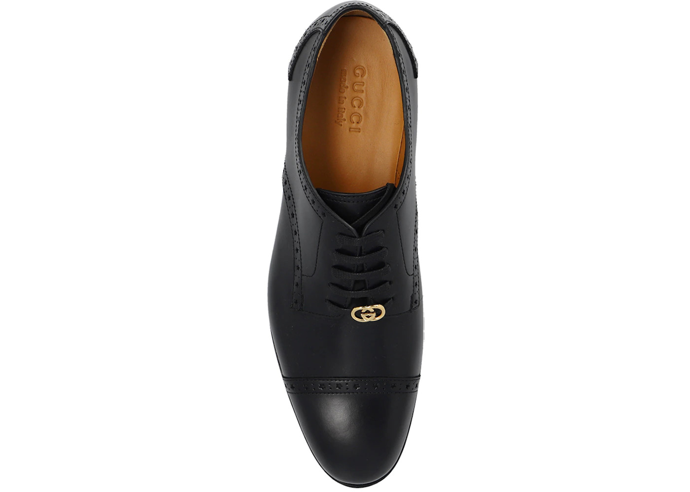 Gucci GG Logo Derby Shoes Black - 2