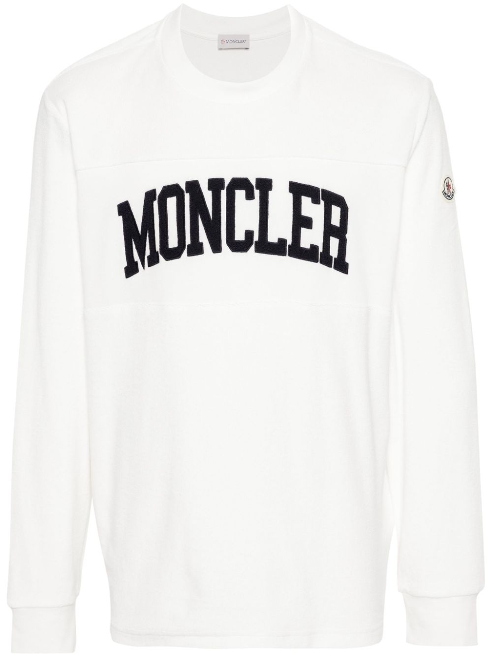 Moncler logo-embroidered cotton sweatshirt | REVERSIBLE