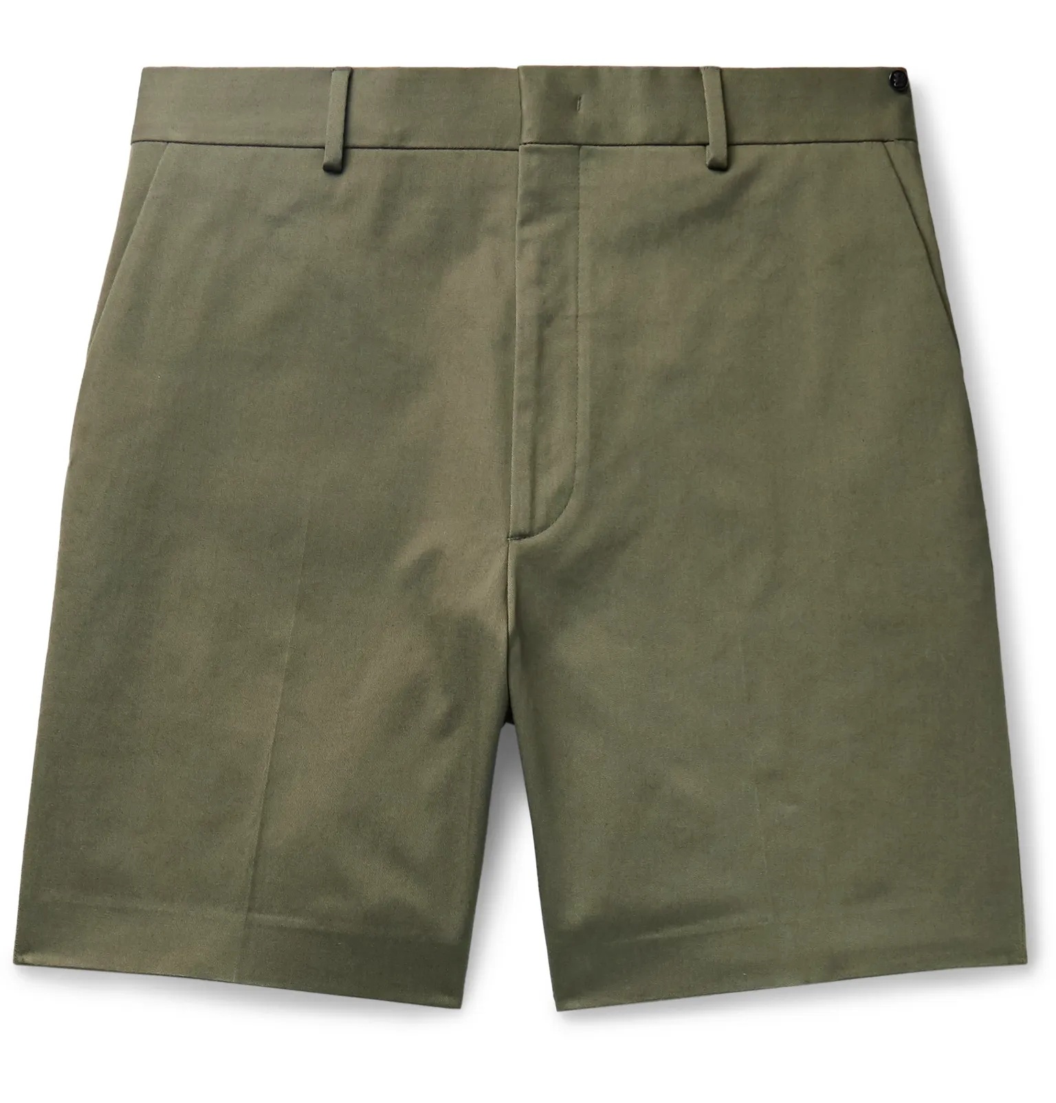 Stretch Cotton-Twill Shorts - 1