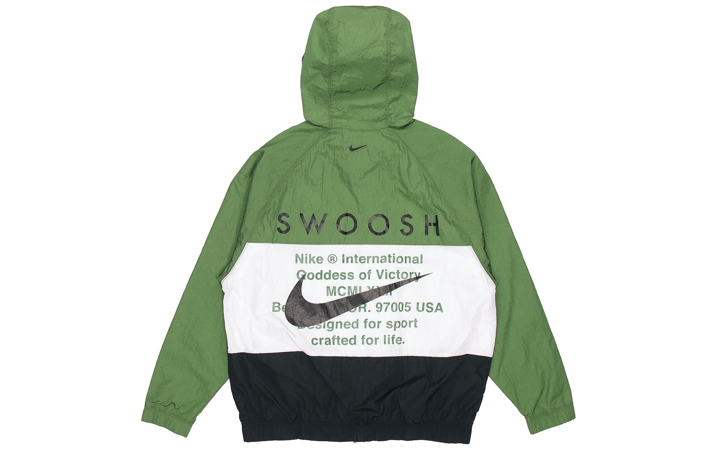 Nike Sportswear Swoosh Windproof Sports Woven Jacket Green DD1089-010 - 2