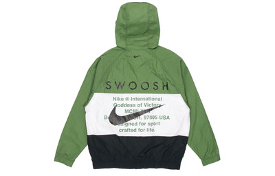Nike Nike Sportswear Swoosh Windproof Sports Woven Jacket Green DD1089-010 outlook