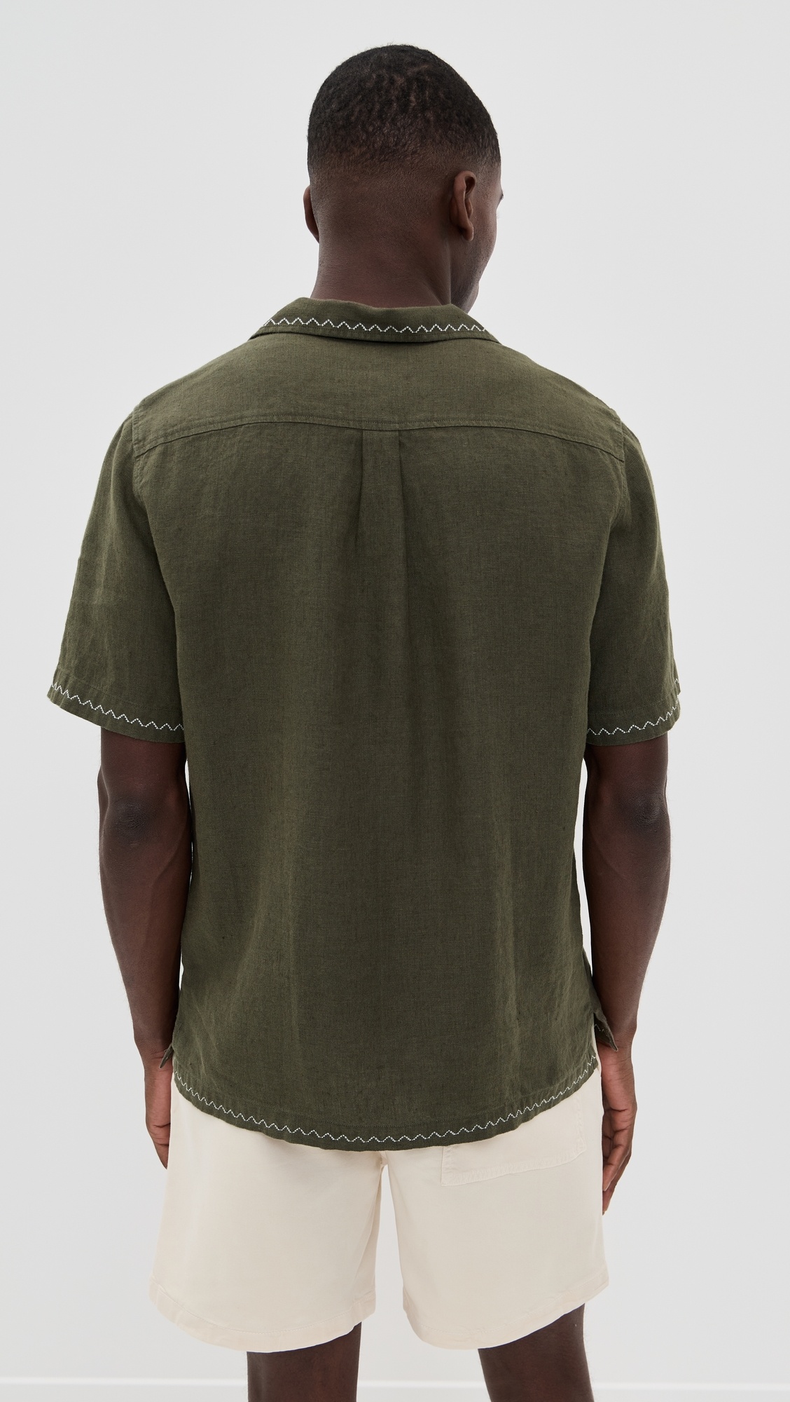Flavio Palmeira Embroidered Linen Shirt - 2