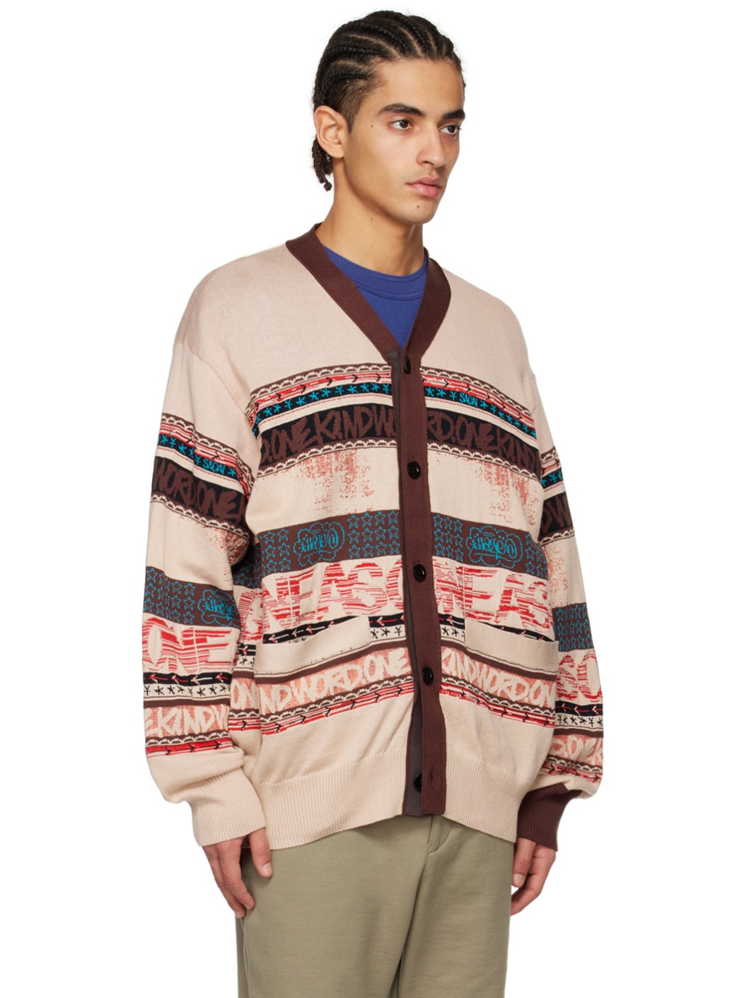 トップス Sacai Eric Haze Jacquard Knit Cardigan 4 Sacai Eric Haze Jacquard Knit Cardigan 4 - メルカリ