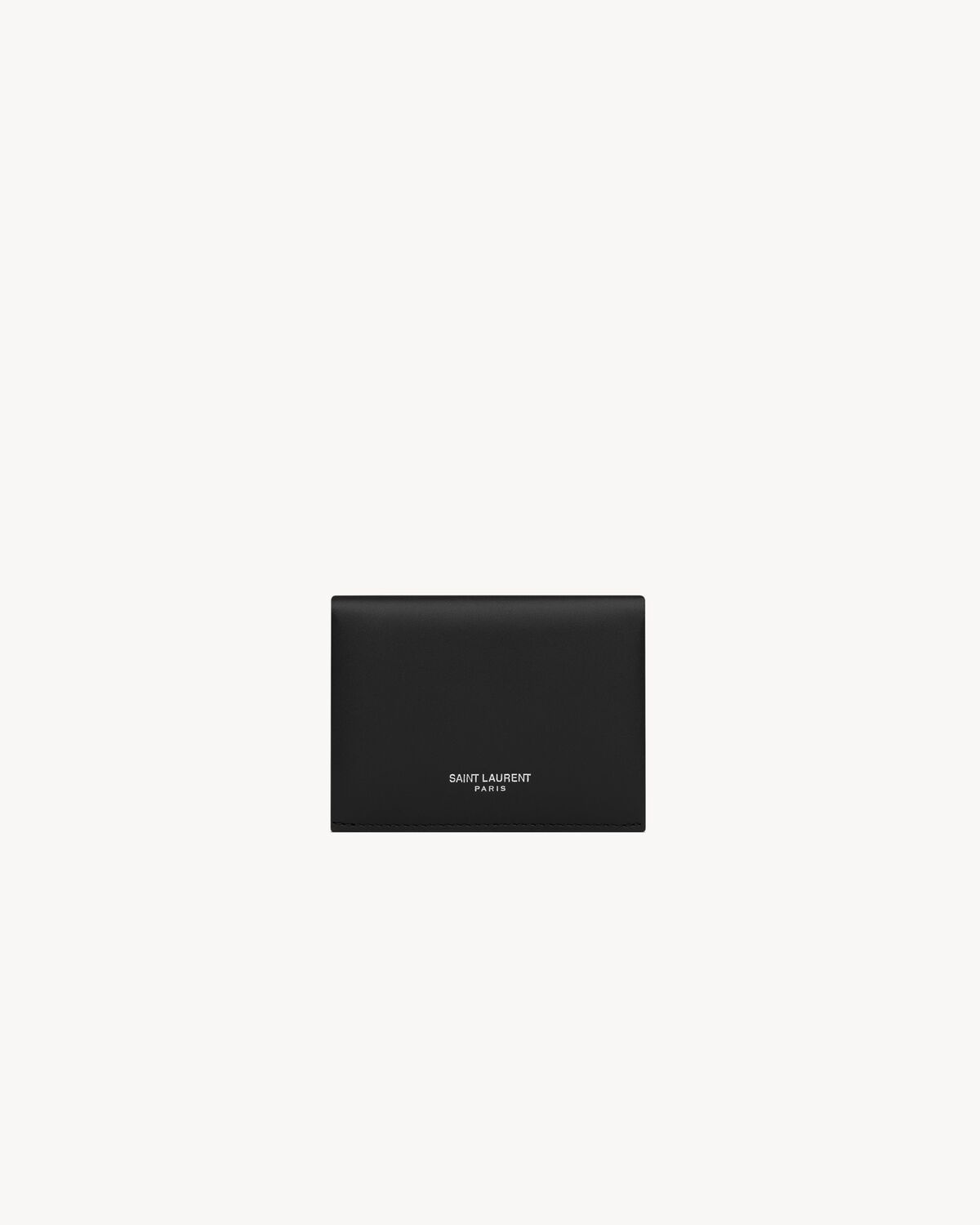SAINT LAURENT PARIS BUSINESS CARD CASE IN SMOOTH LEATHER - 1