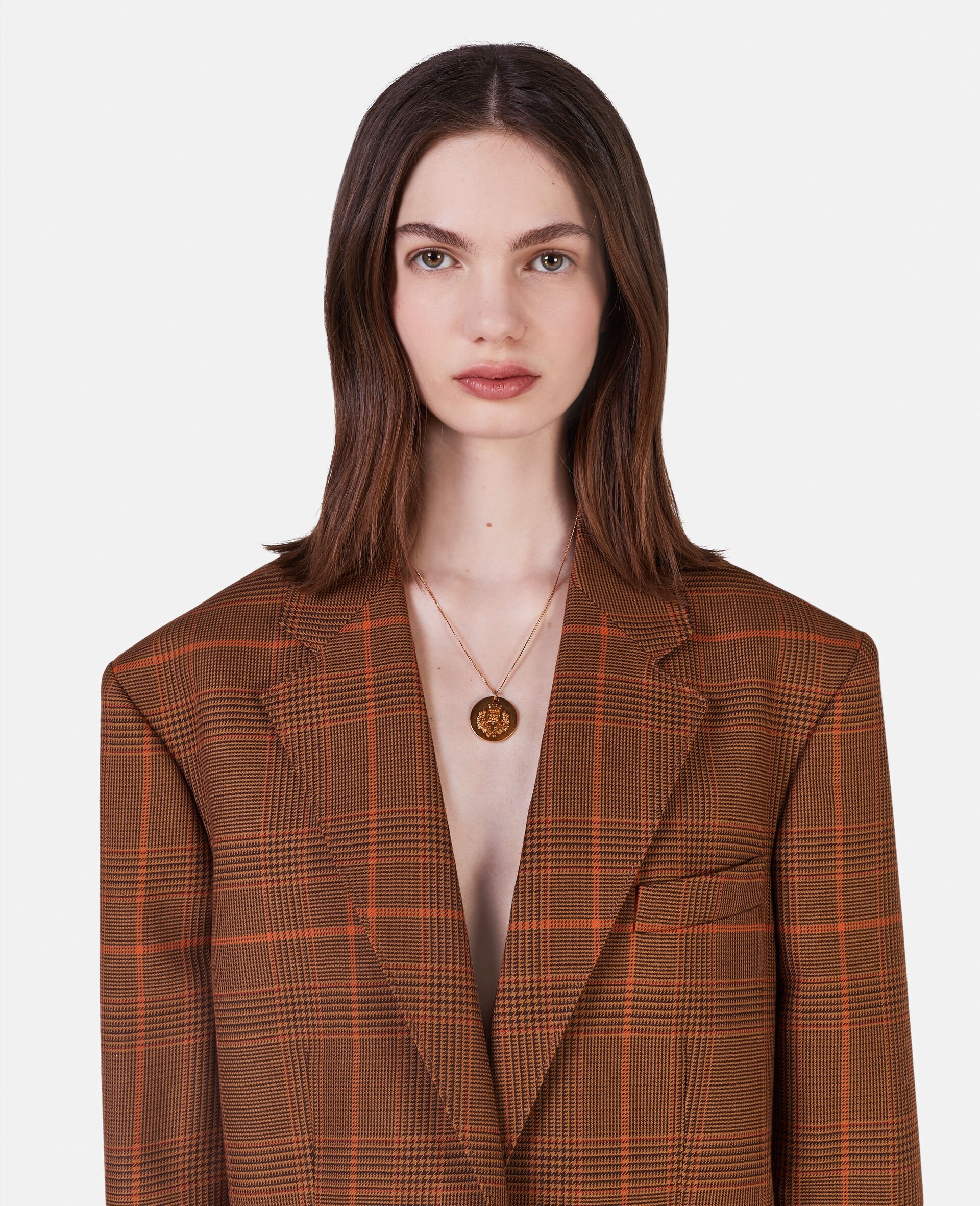 Prince of Wales Check Oversized Blazer - 4