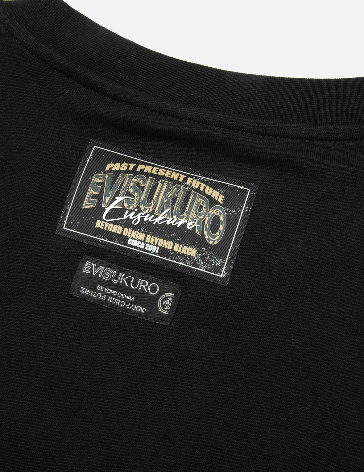 2-in-1 3D Logo Embroidery Loose Fit Long Sleeve T-shirt - 9