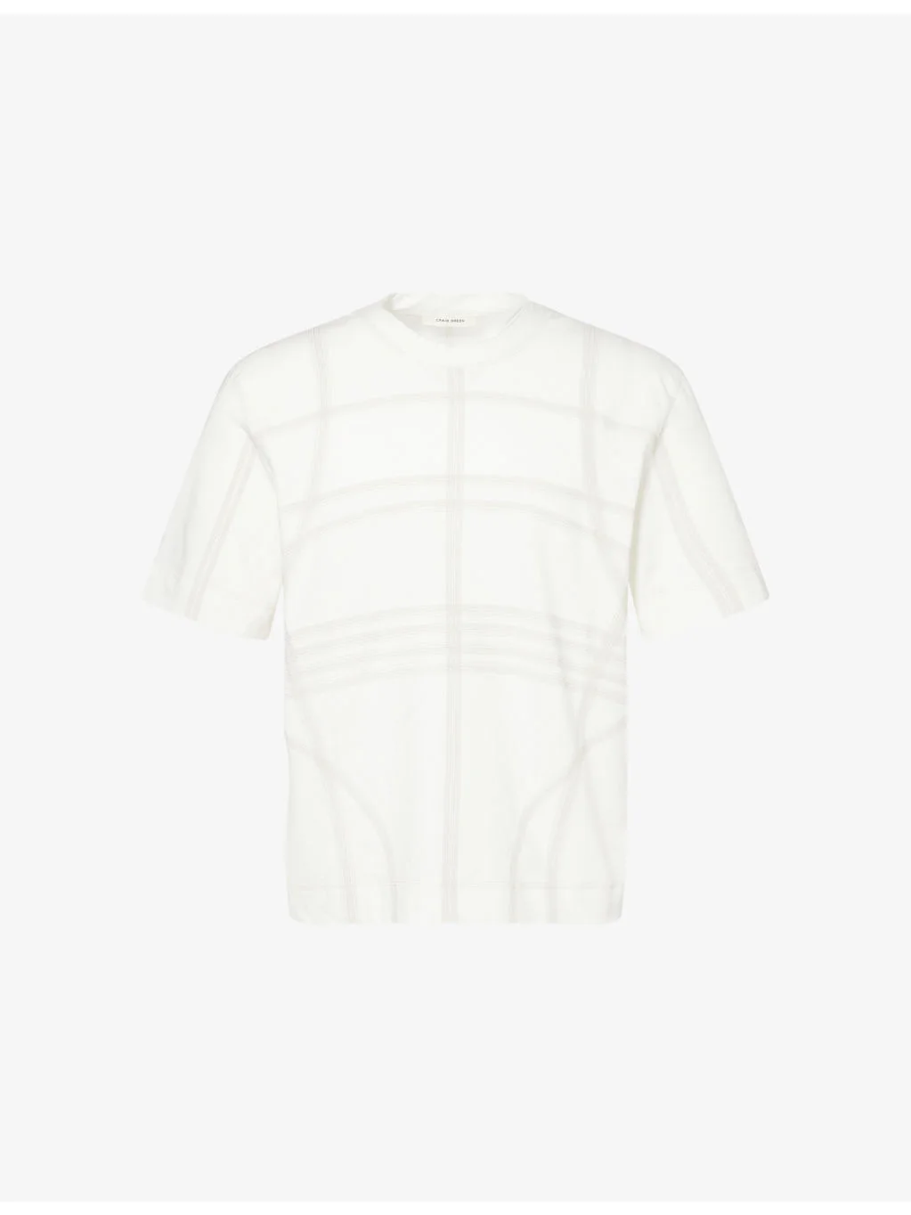 Flatlock Short-Sleeve Cotton T-Shirt - 1