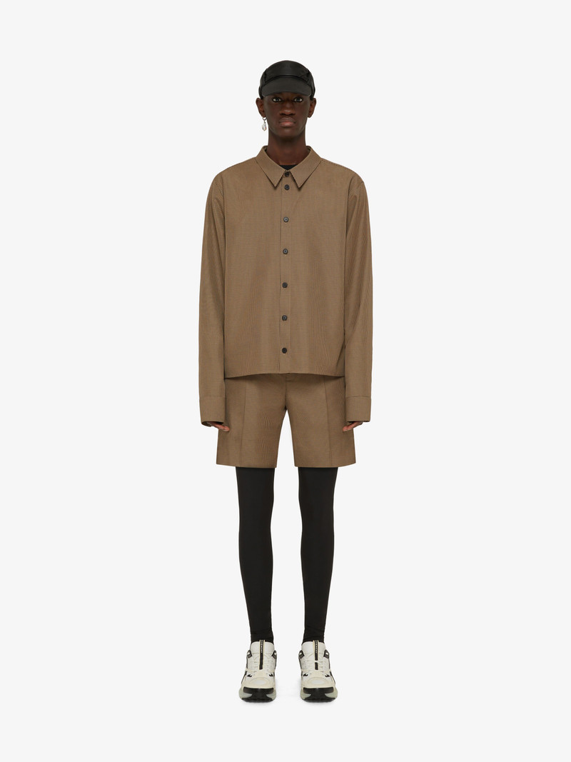 Givenchy BERMUDA IN TECHNICAL FIBER WITH HOUNDSTOOTH PATTERN outlook