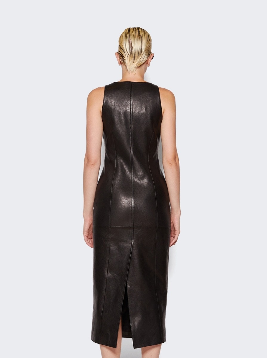 Ditka Leather Dress Black - 5