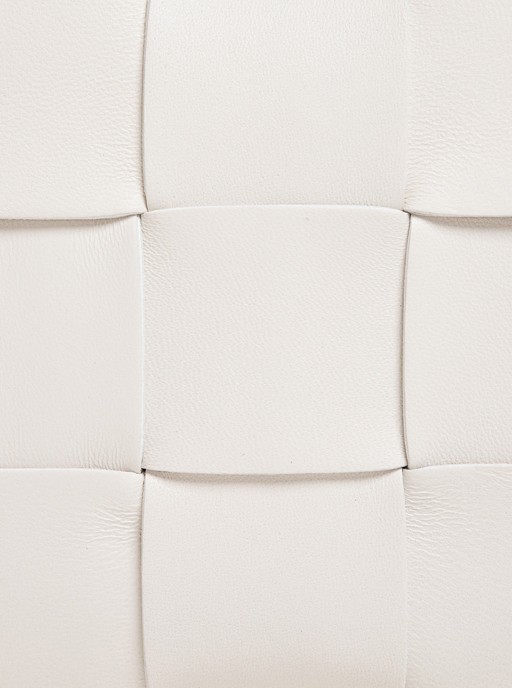 Bottega Veneta Women Cassette White Leather Crossbody Bag In Intreccio Nappa Leather - 4
