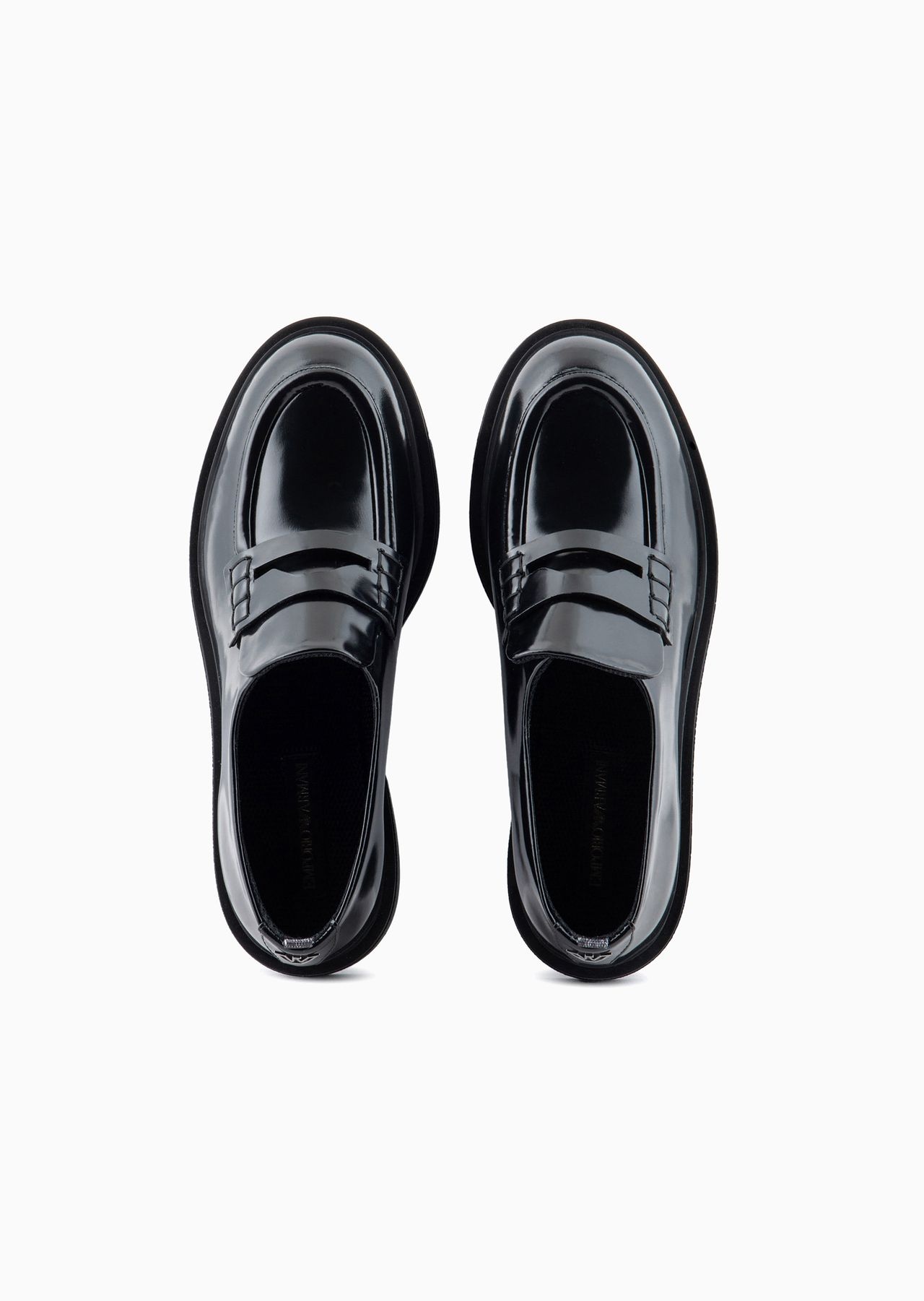 Brushed-leather chunky loafers - 3