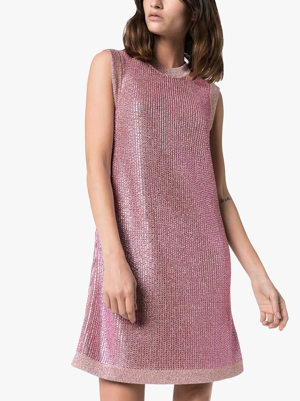 Strass crystal knit tunic dress - 3