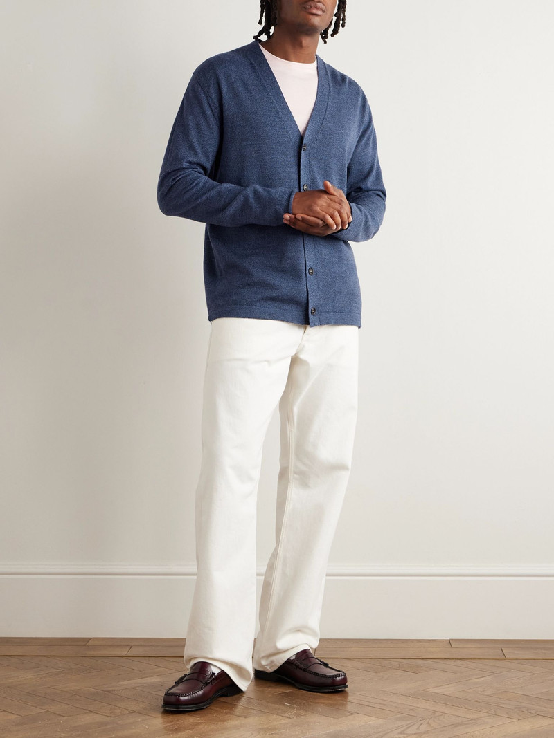 massimo alba Darcy Virgin Wool Cardigan Blue outlook