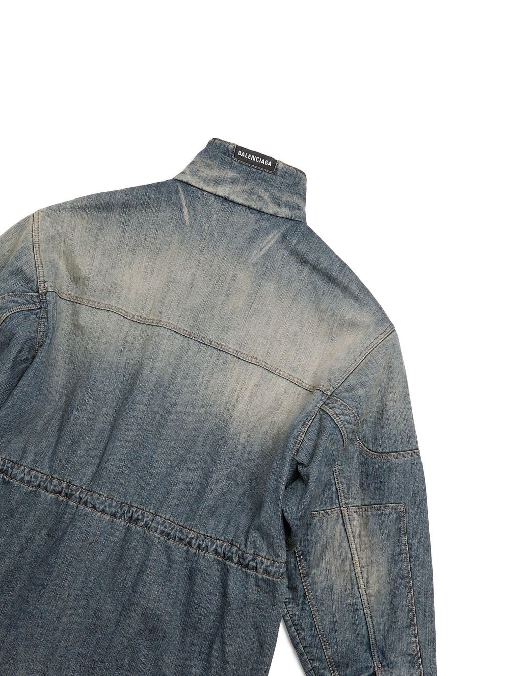 faded denim jacket - 2