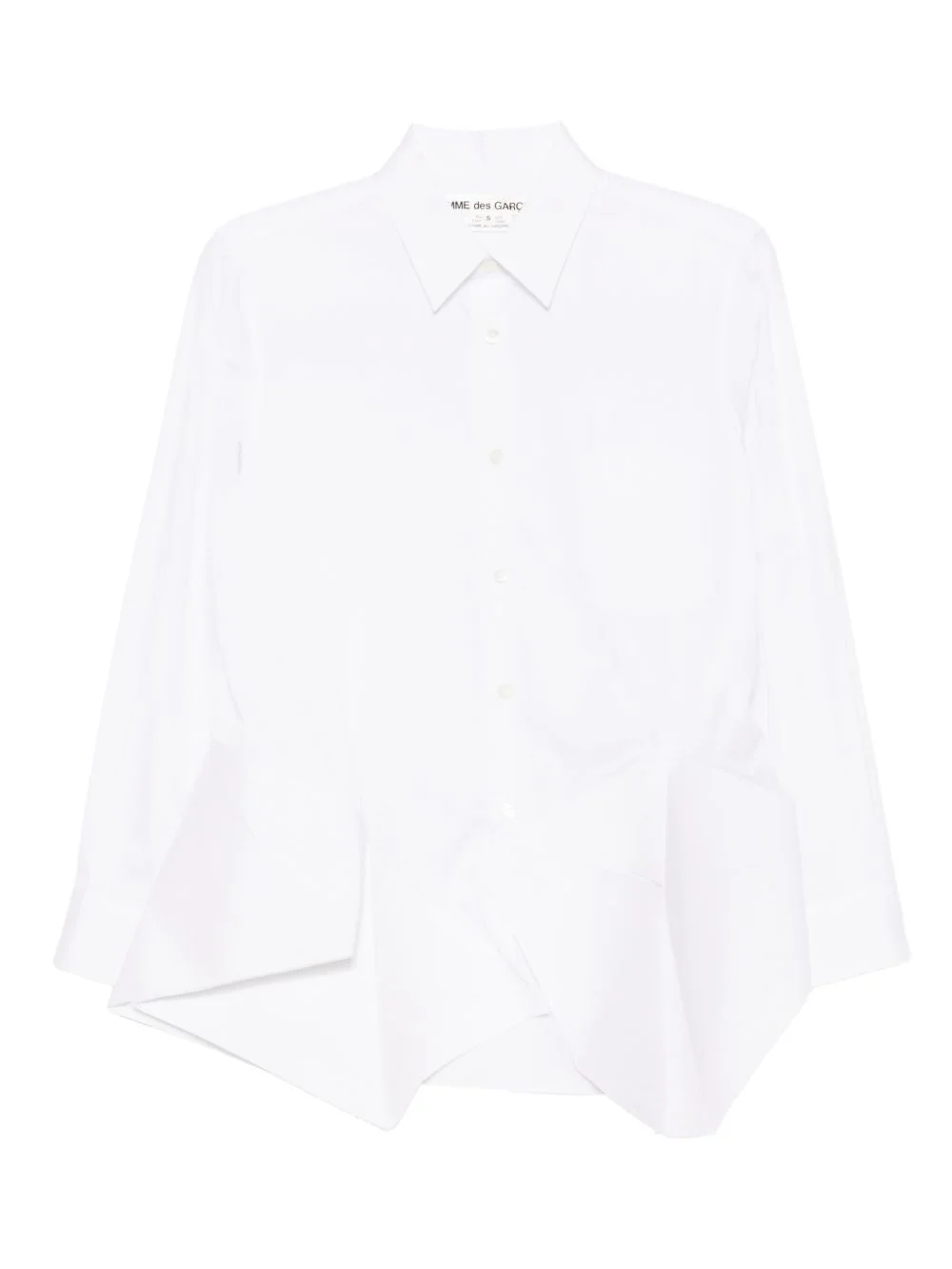 asymmetric long-sleeves shirt - 1