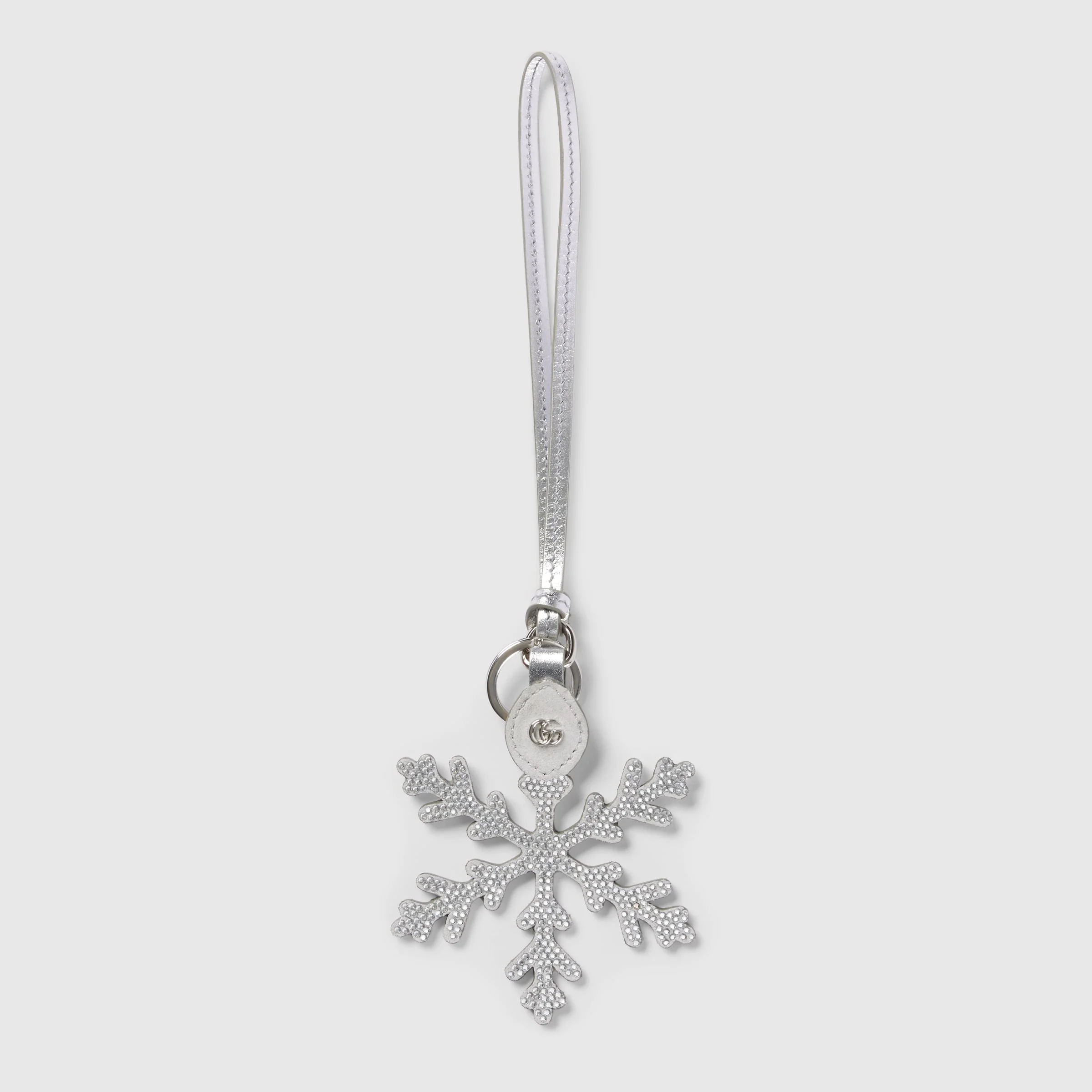 Snowflake-shaped bag charm - 1