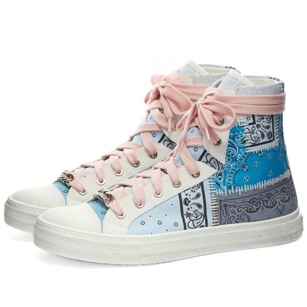 AMIRI Bandana Patchwork Hi Sunsets Sneaker - 1