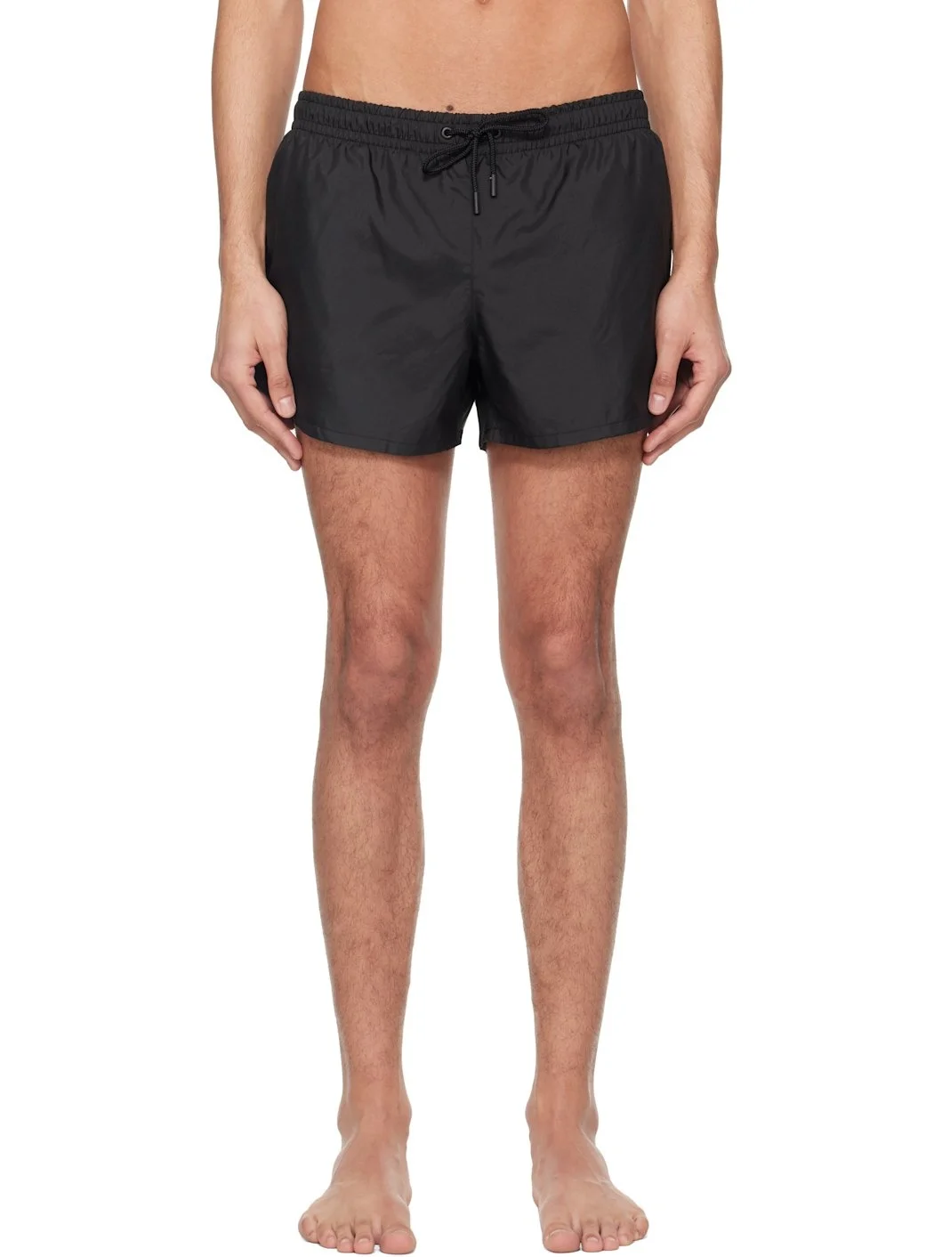 Black Short Length Swim Shorts - 1
