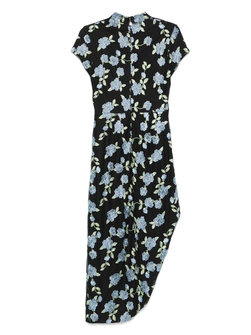 ROTATE mesh asymmetric maxi dress outlook