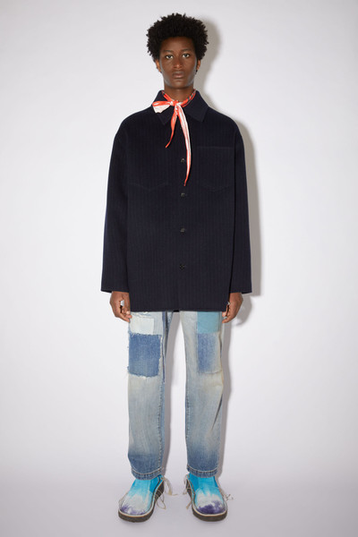 Acne Studios Double face shirt jacket - Navy/Grey outlook