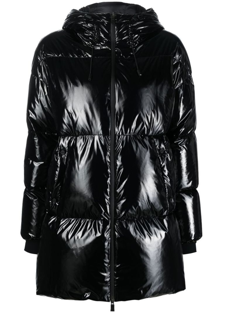 high-shine puffer coat - 1