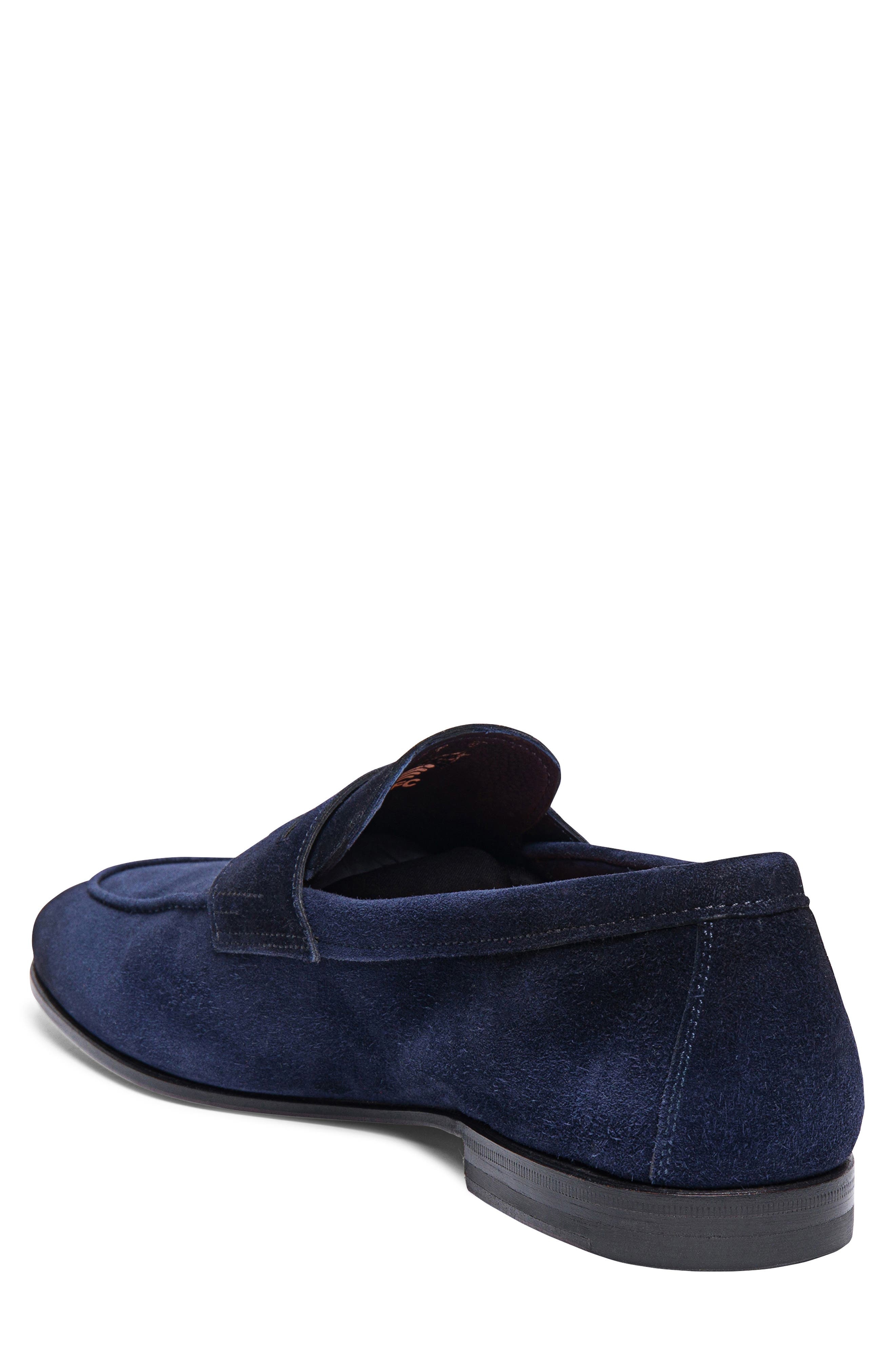 Santoni Carlos Penny Loafer in Blue at Nordstrom - 2