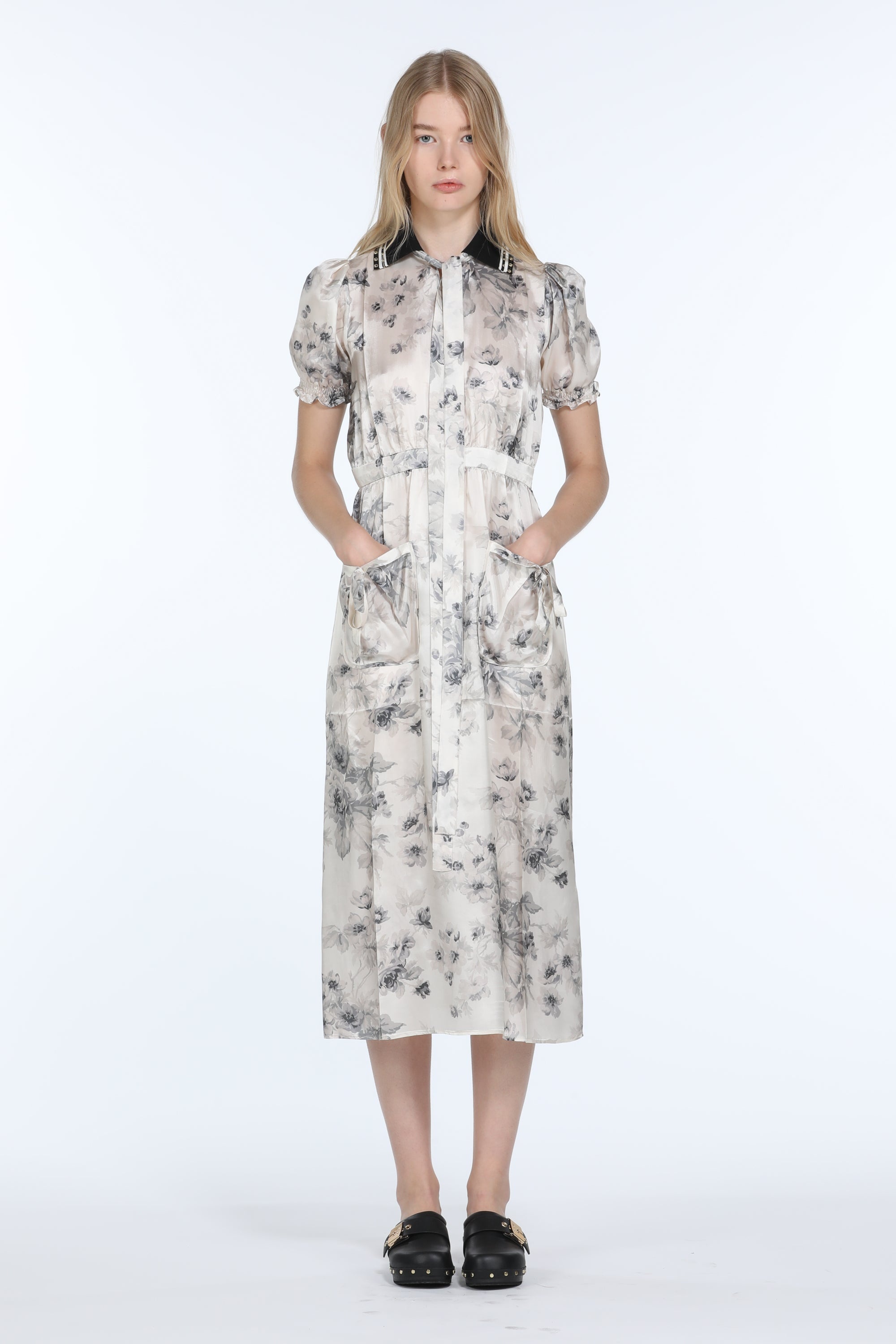 FLORAL-PRINT MIDI DRESS - 4
