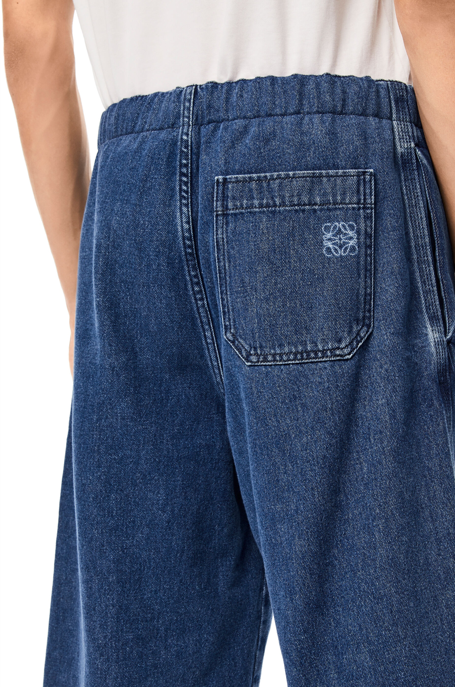 Drawstring shorts in denim - 5