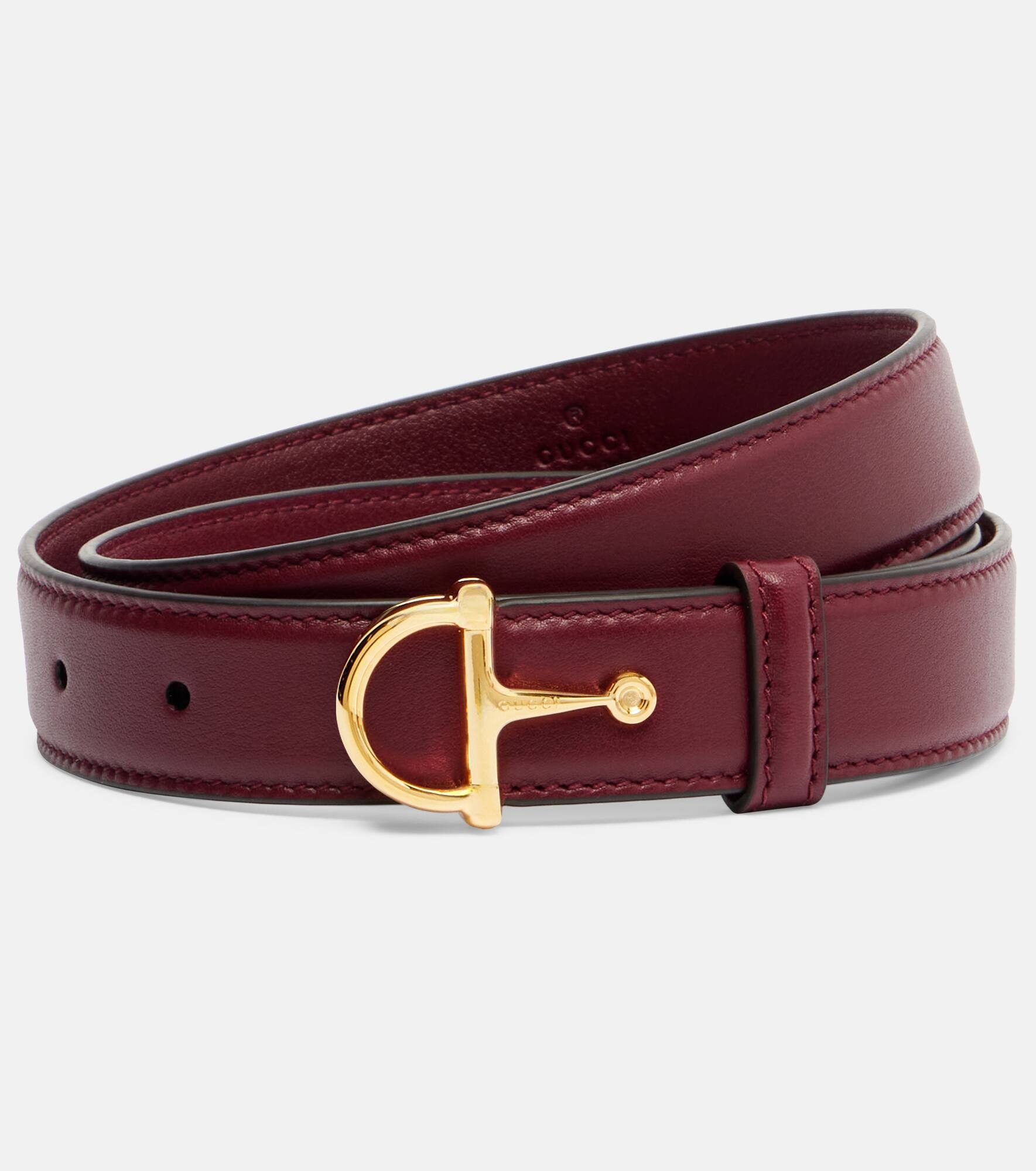 Horsebit leather belt - 1
