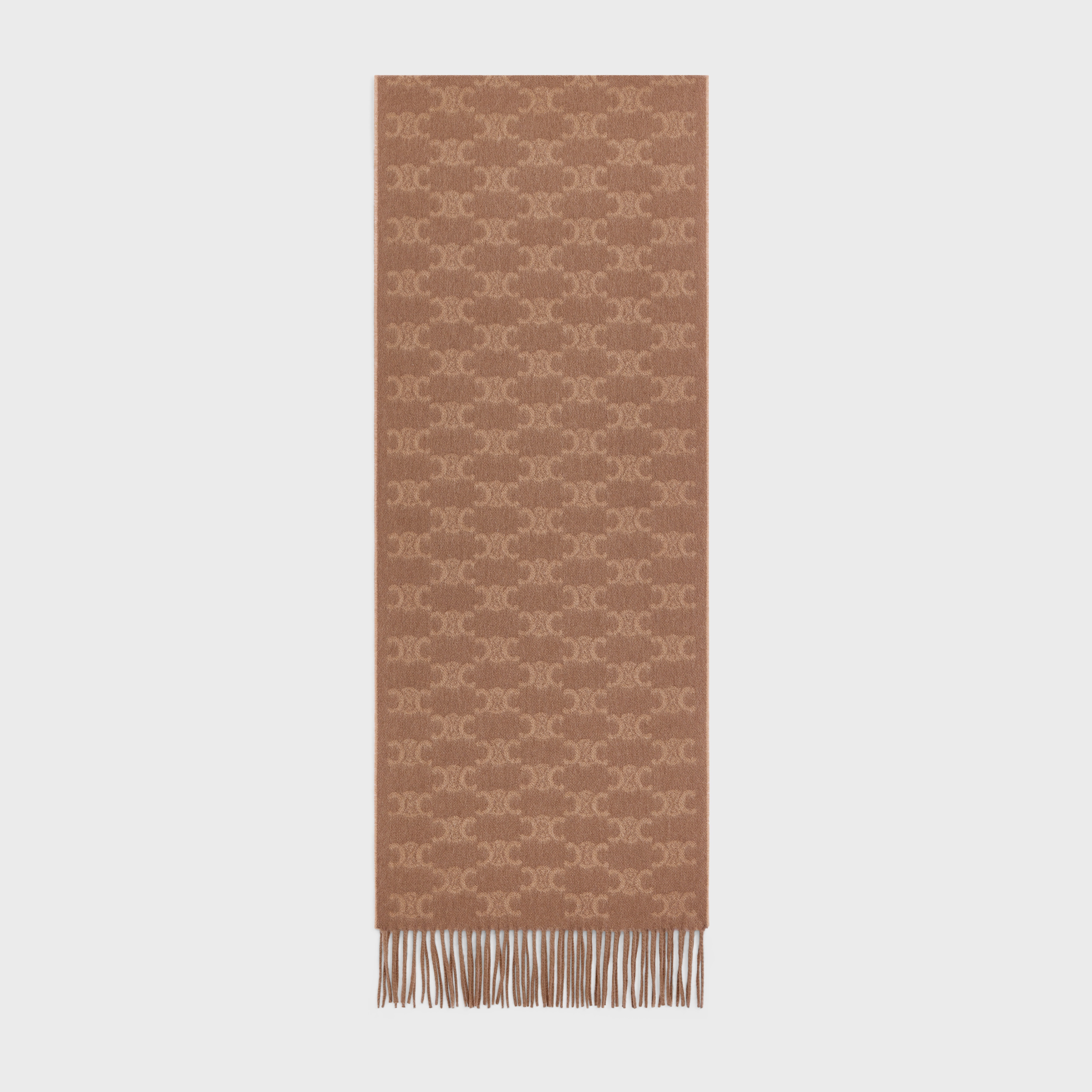 scarf in monogram cashmere - 1