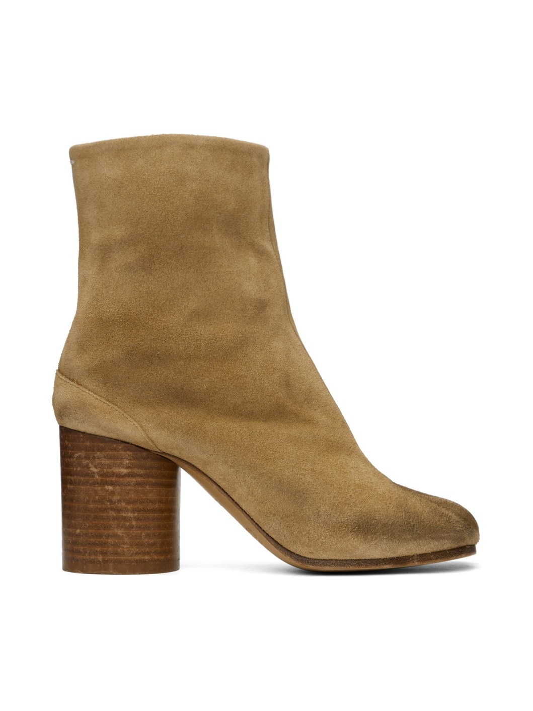 Beige Tabi Ankle Boots - 1