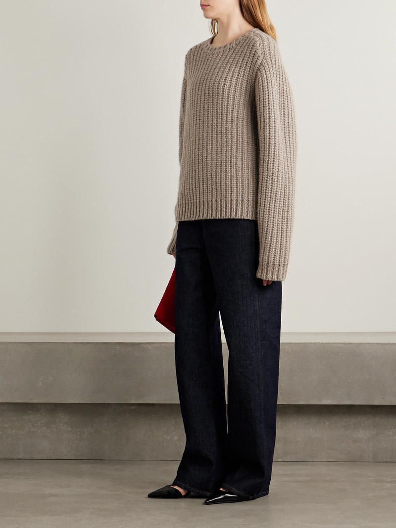 KHAITE Natt Ribbed Cashmere Sweater outlook