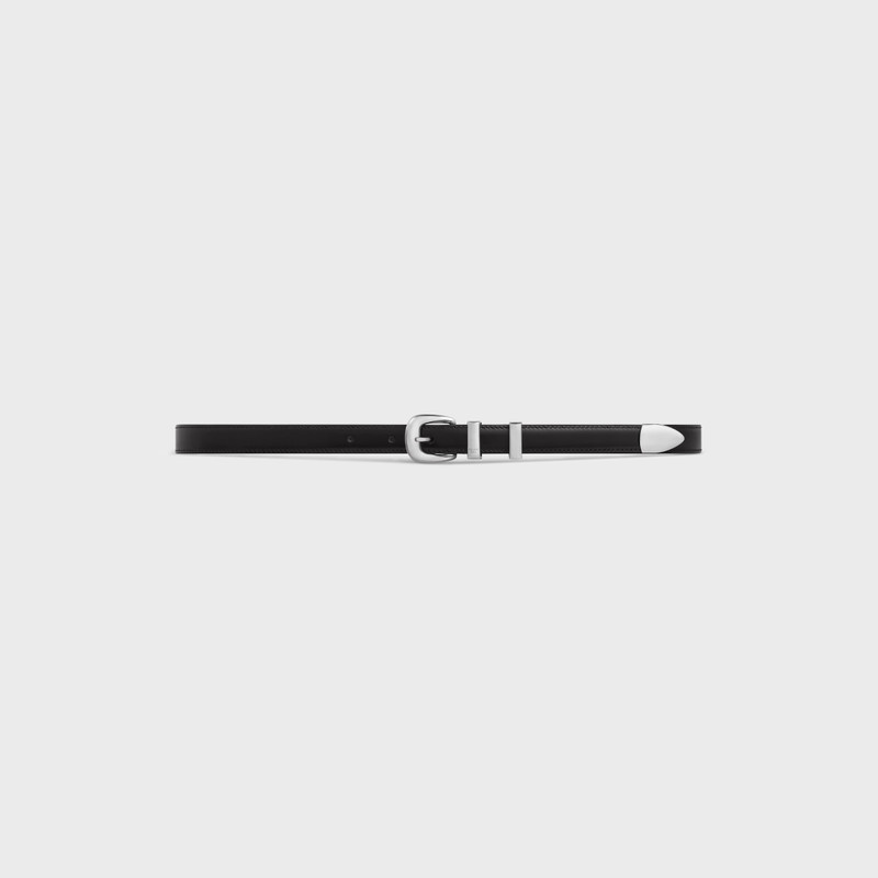 CELINE SMALL WESTERN BELT in Taurillon Leather outlook