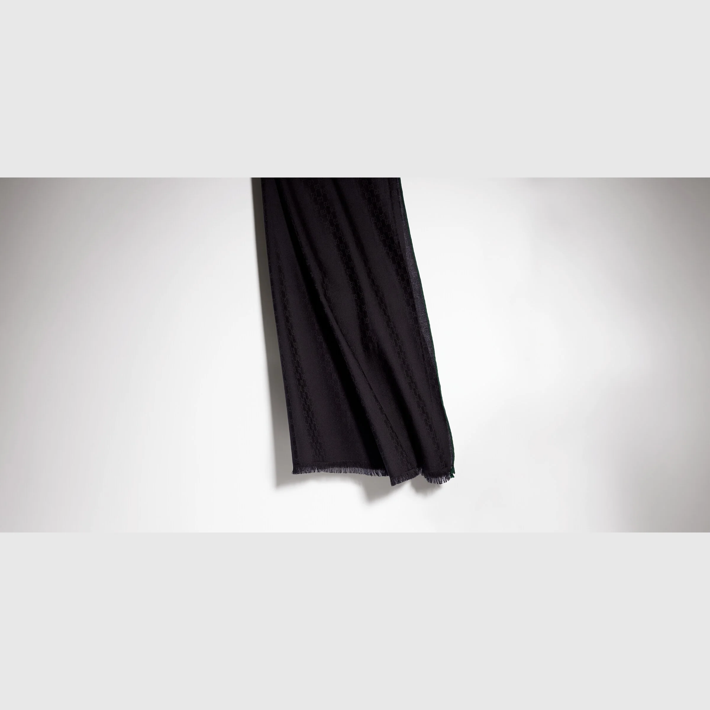 GG wool silk jacquard stole - 1