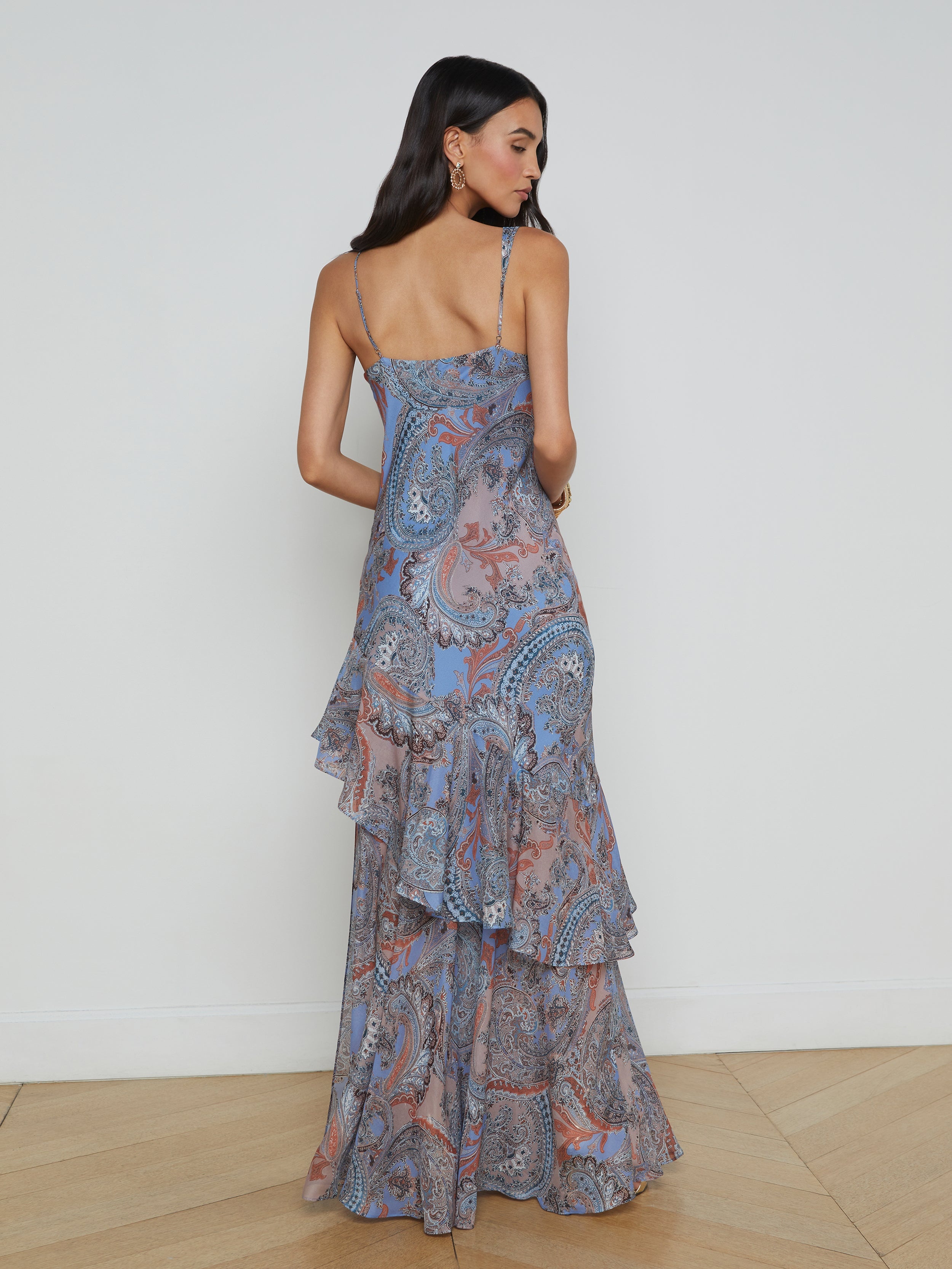 Viola Silk Cowl-Neck Gown - 5