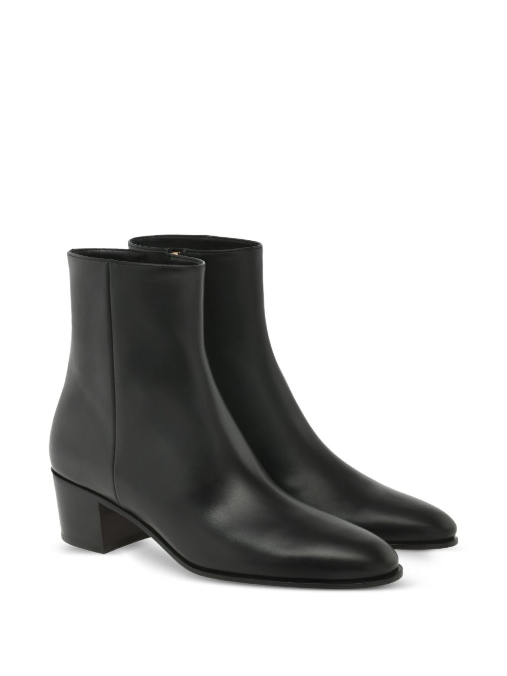 leather heeled boots - 2