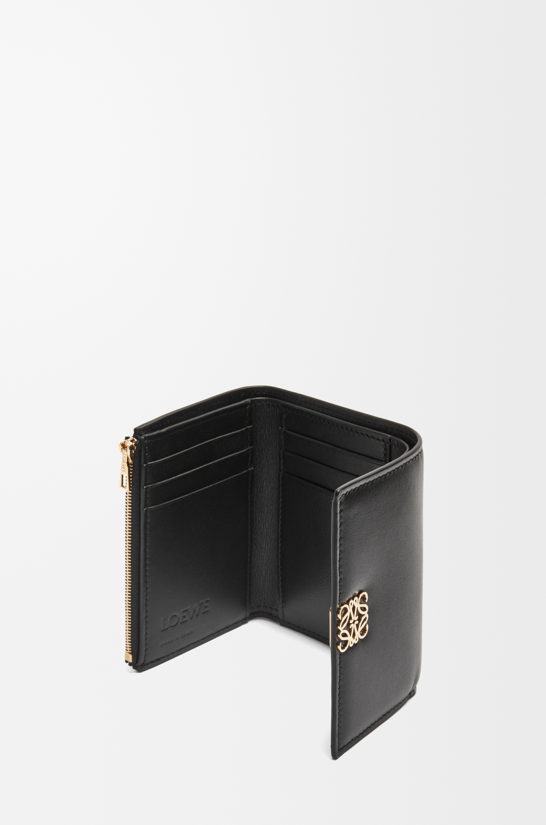 Puffer Anagram small vertical wallet in shiny nappa calfskin - 3