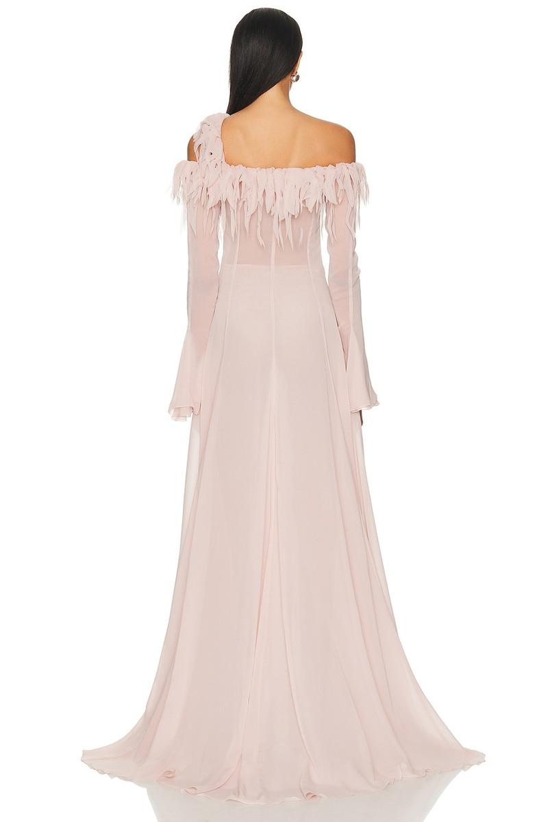 Blumarine Sheer Long Dress outlook