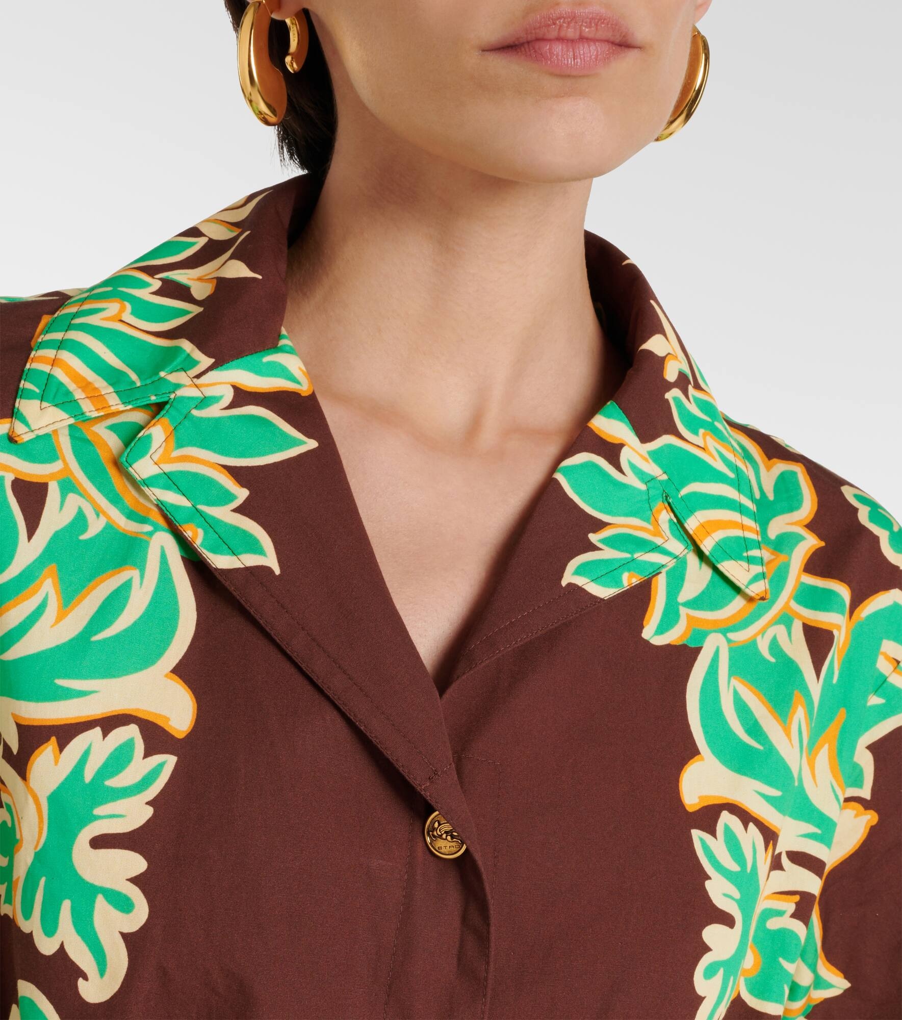 Cotton shirt dress - 4