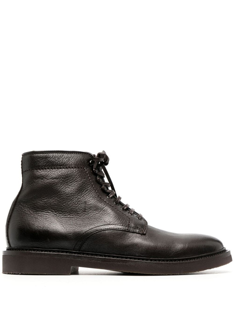 lace-up leather ankle boots 1